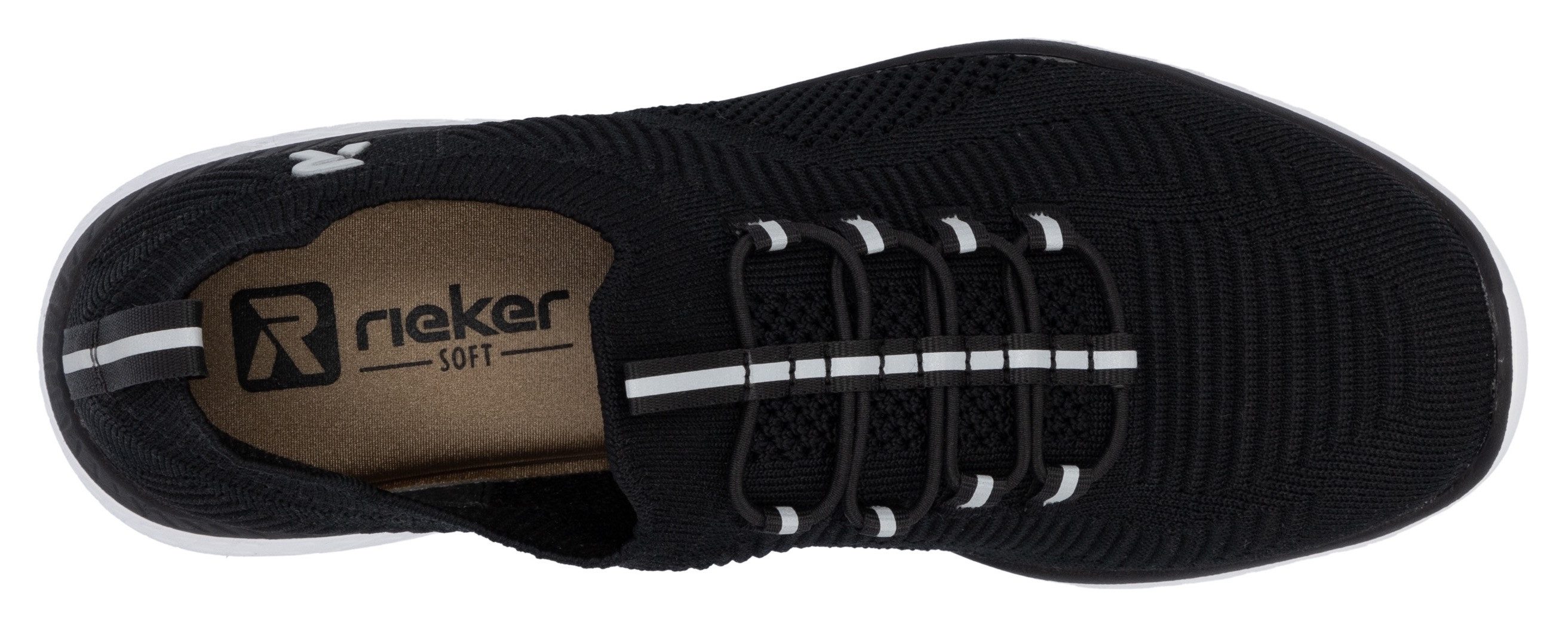 RIEKER Sport Slip-on sneakers , slipper, vrijetijdsschoen, instapschoen met elastische instap