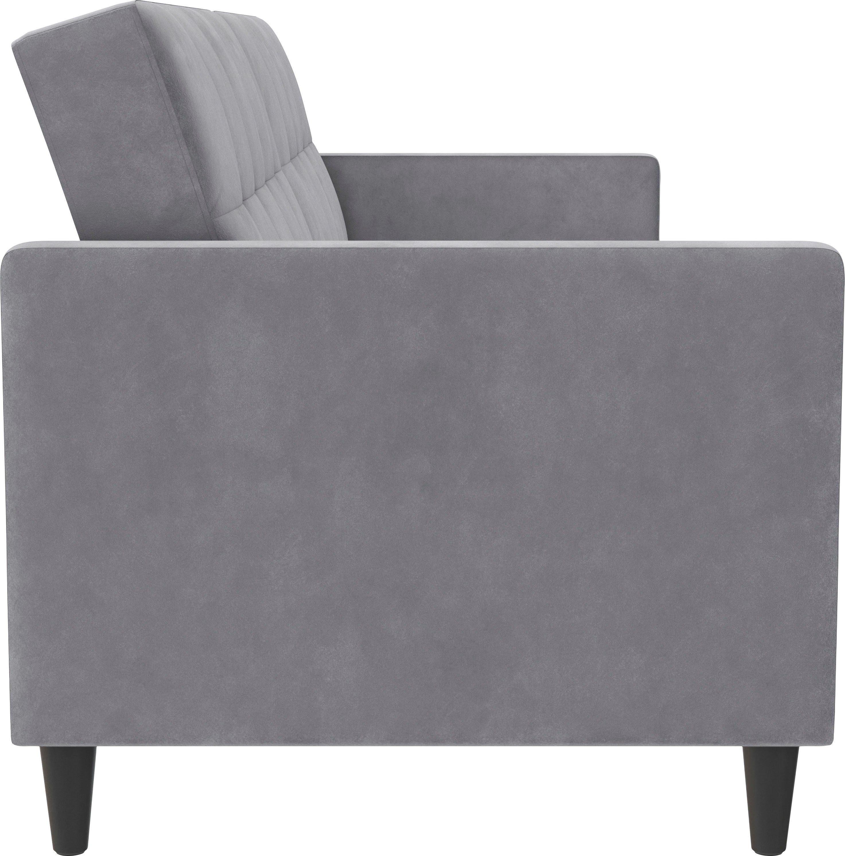 Dorel Home 3-zitsbank Hartford II Slaapfunctie, rugleuning 2-delig, 3-voudig verstelbaar, zithoogte 43 cm