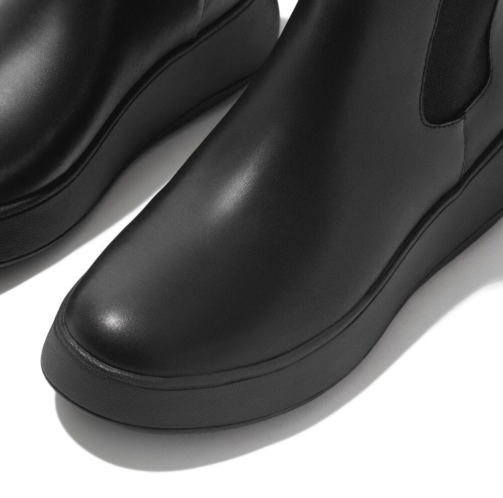 Fitflop Chelsea-boots F-MODE Plateaulaarsjes, instaplaars met stretchelement voor instappen