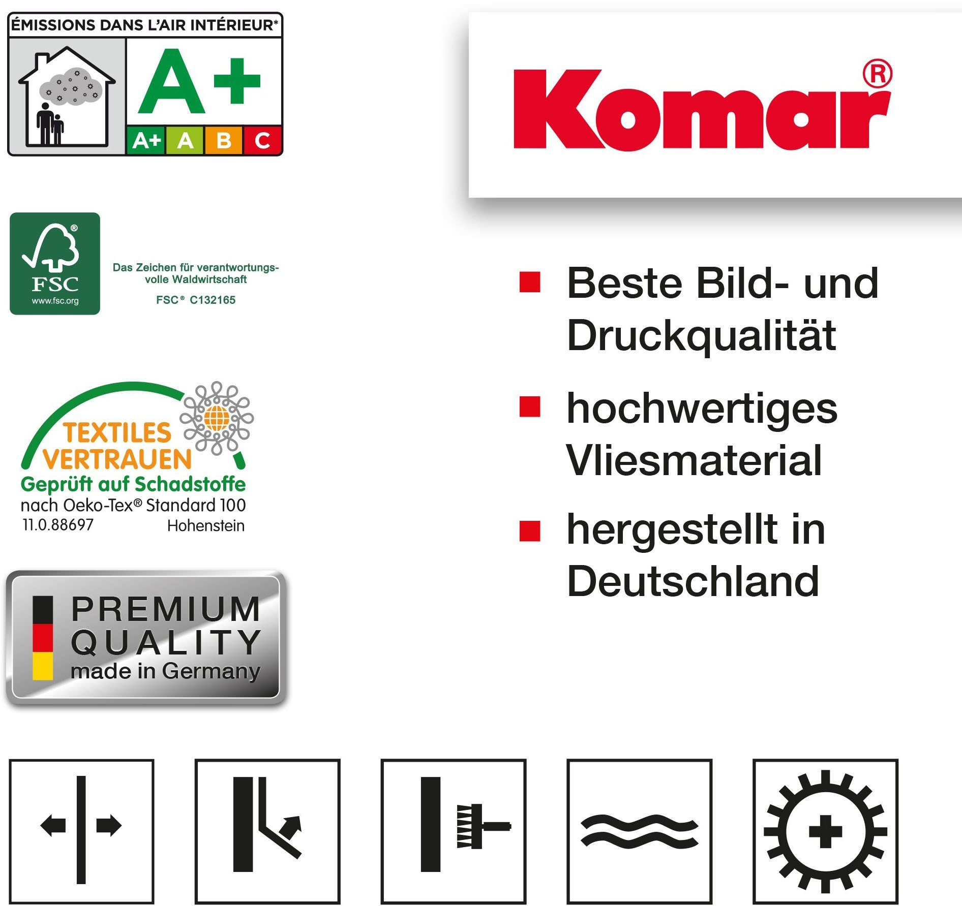 Komar Vliesbehang Digitale print vlies - Nuance - Afmeting 200 x 260 cm (1 stuk)