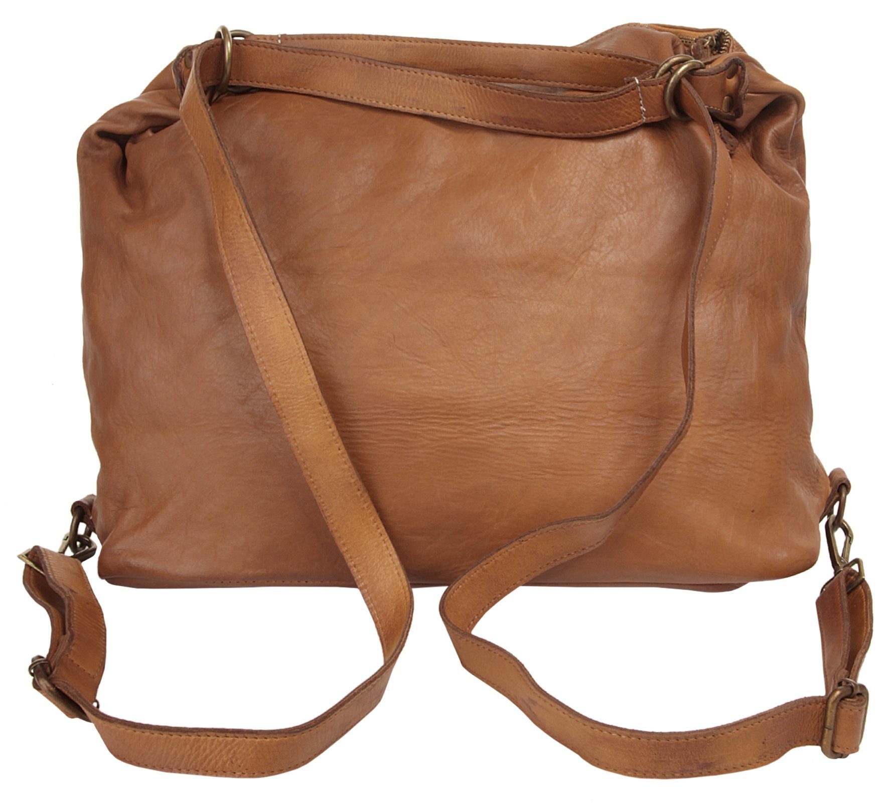 Forty Degrees Rugzak echt leer, made in italy