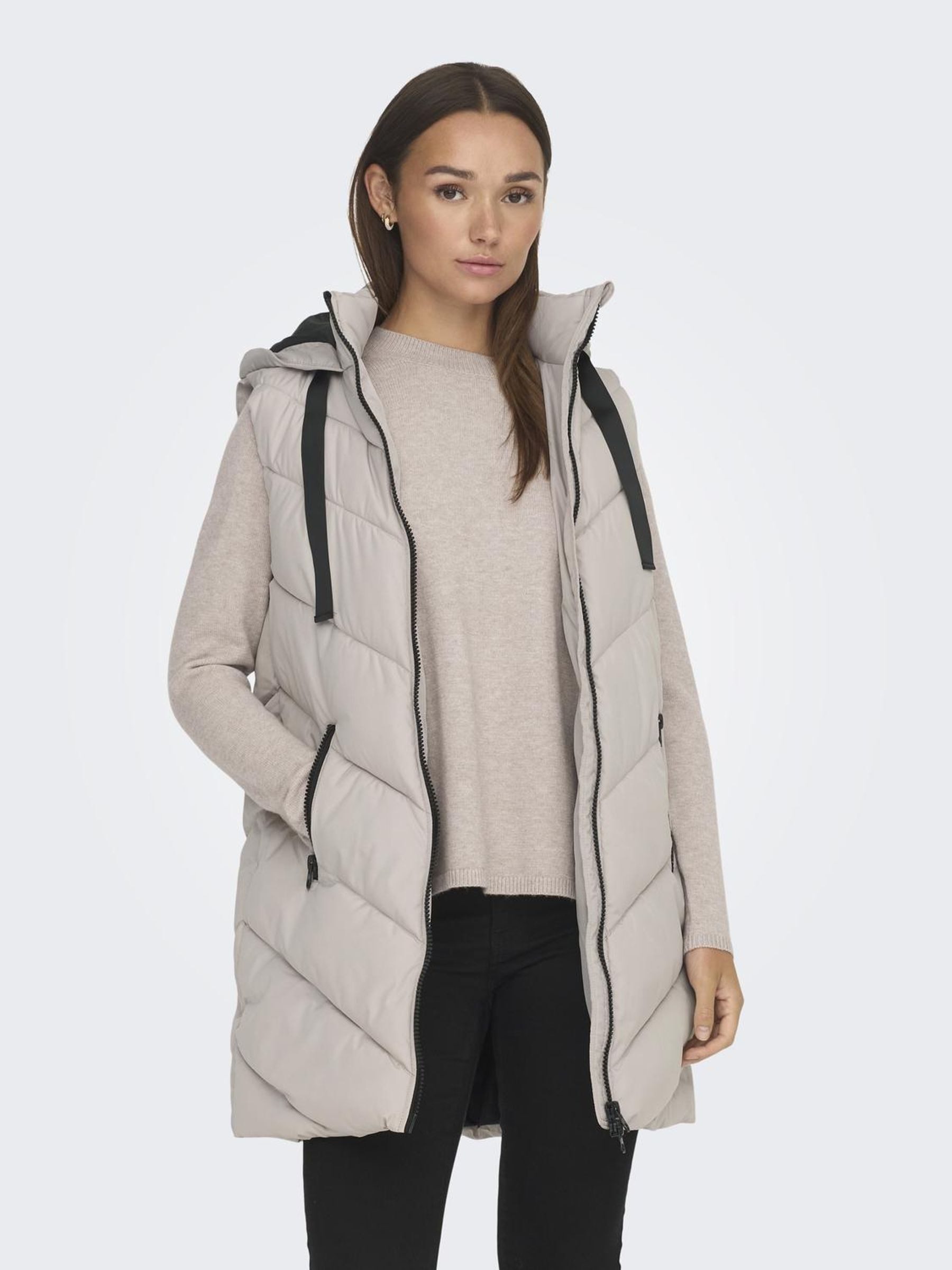 JDY Bodywarmer SKYLAR PADDED HOOD WAISTCOAT OTW NOOS