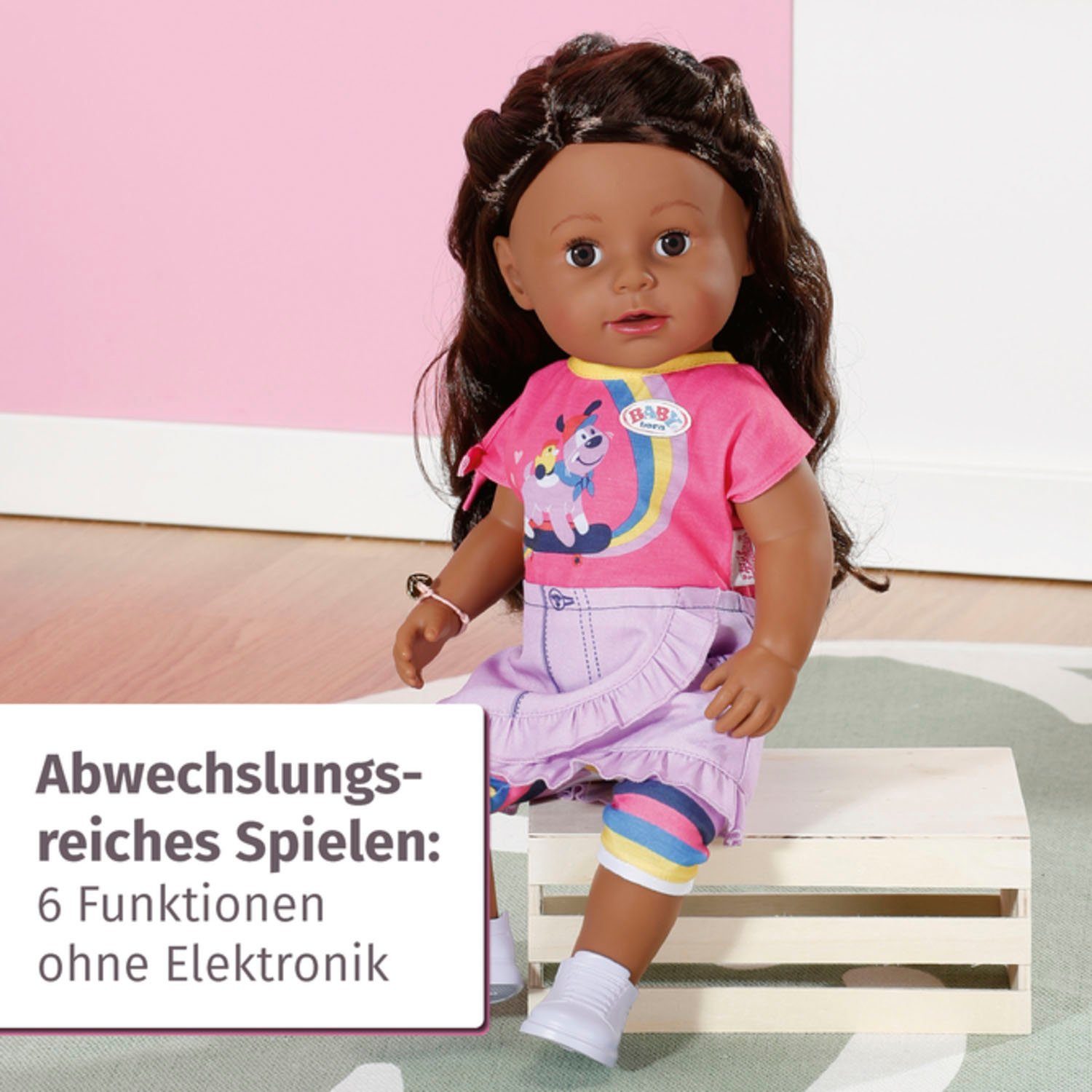Baby Born Staande pop Sister, Dolls of Colour, 43 cm