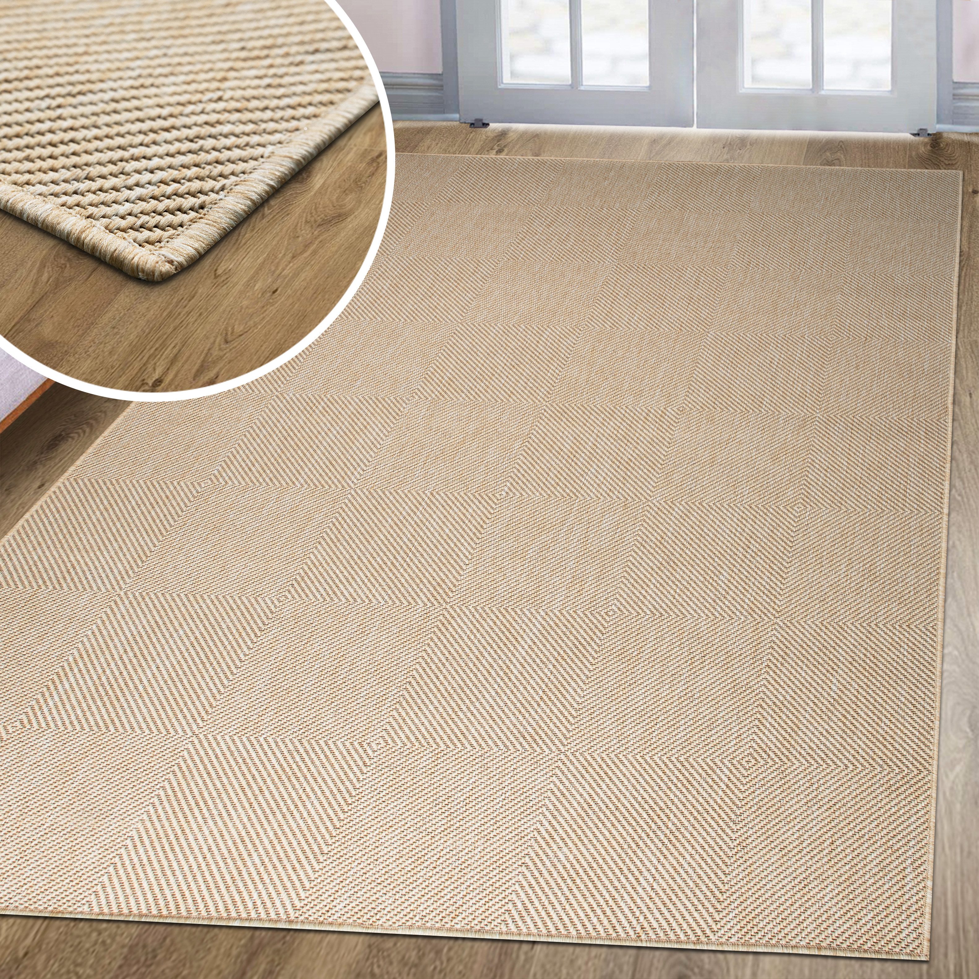 my home Vloerkleed Anna is ook als loper verkrijgbaar Geschikt voor binnen en buiten, sisal-look, weerbestendig & uv-bestendig