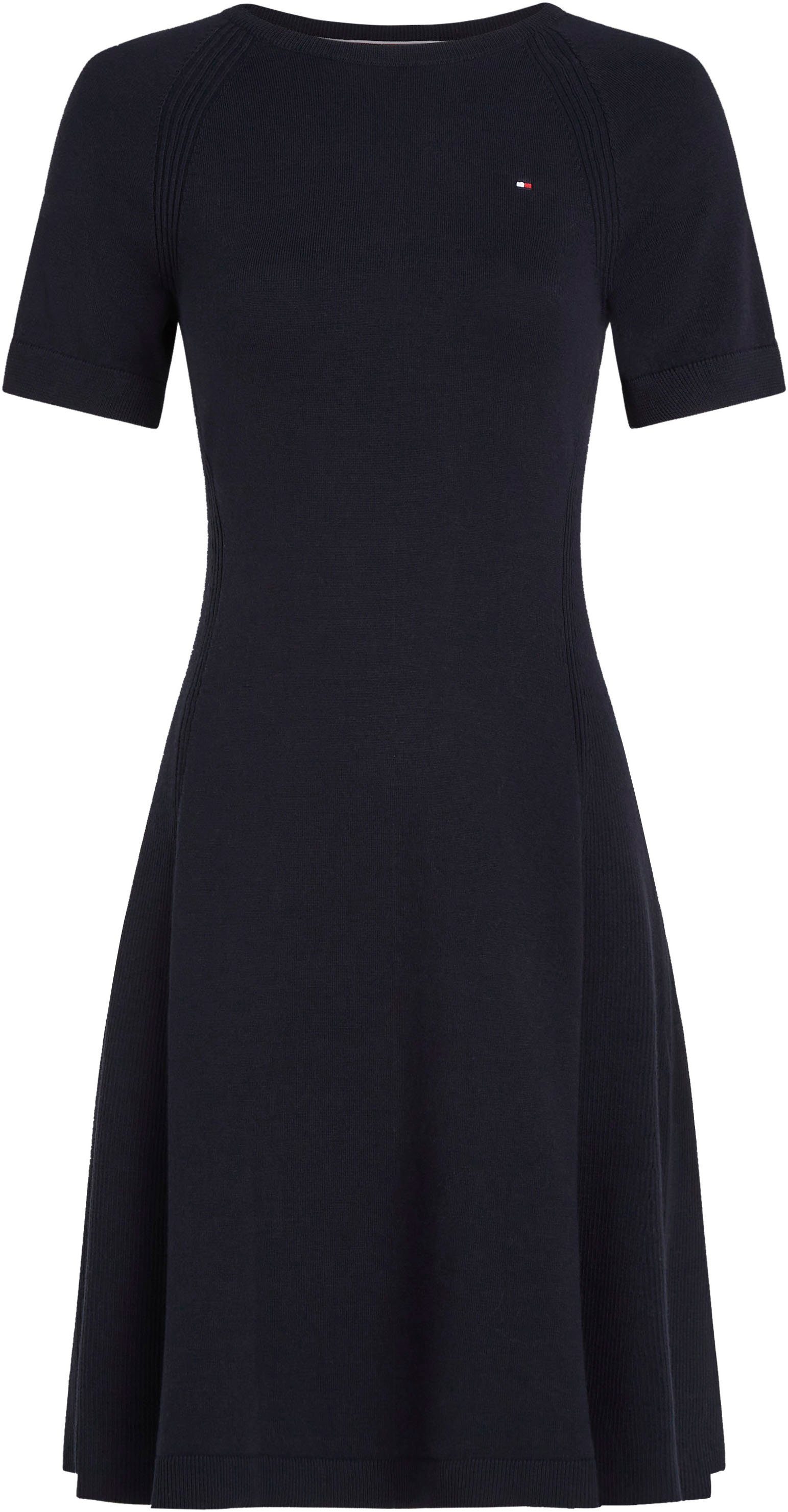 Tommy Hilfiger Jerseyjurk CO JERSEY STITCH F&F DRESS met logoborduursel op borsthoogte