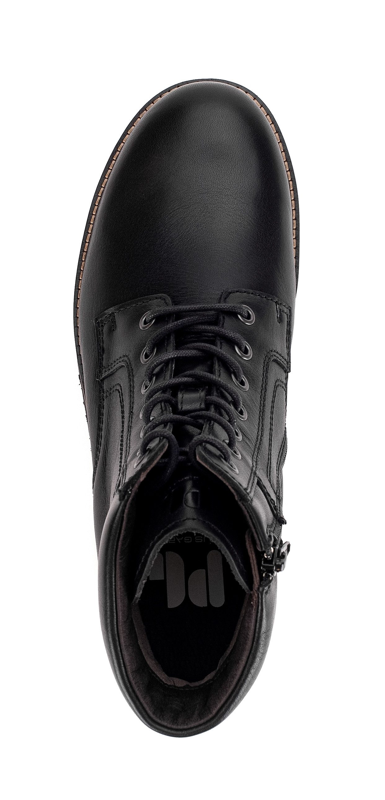 Pius Gabor Veterschoenen , blokhak, comfortschoen, gewatteerde schachtrand, g-wijdte (=wijd)