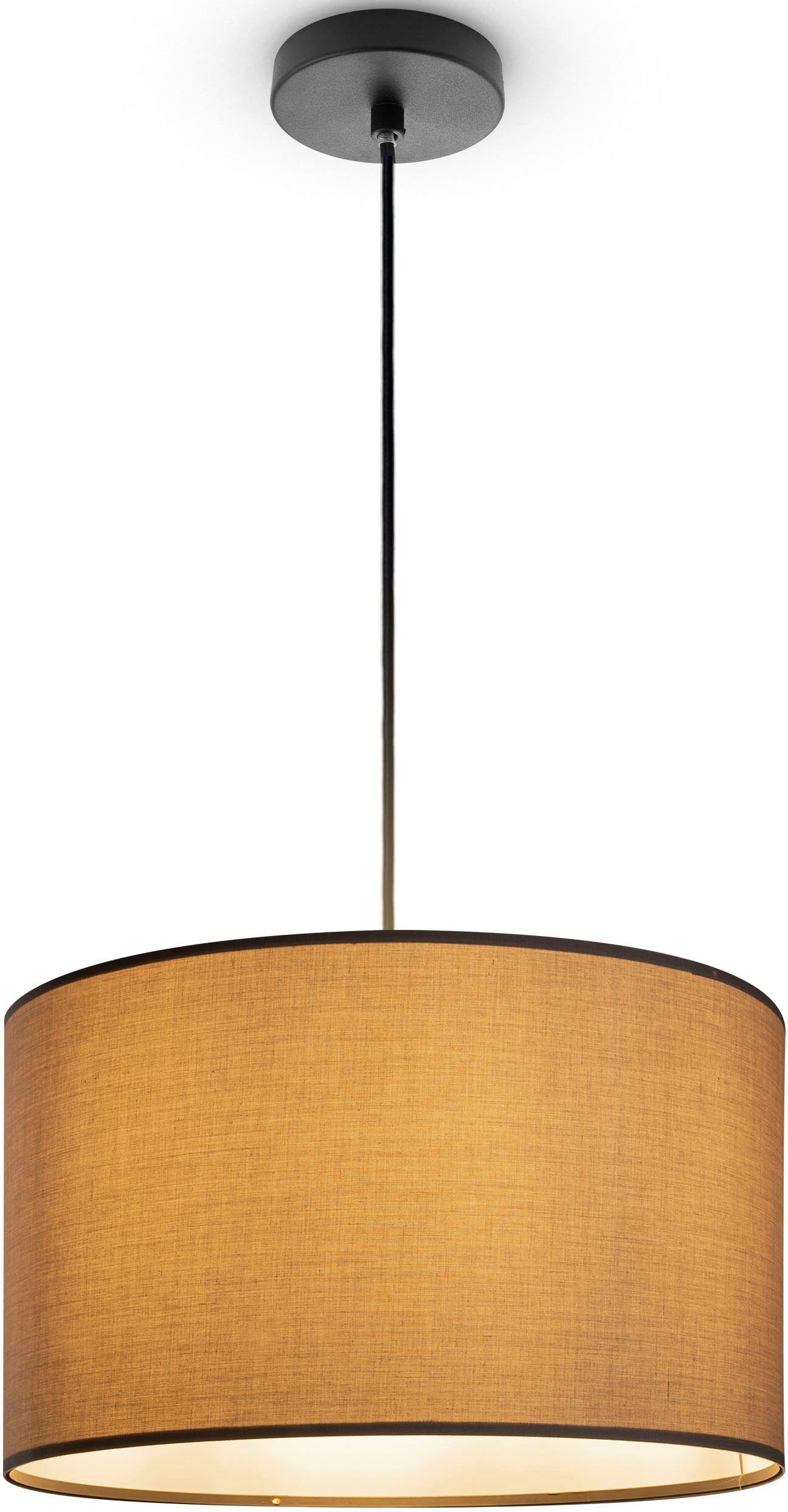 Paco Home Hanglamp Hugo uni Color Plafondlamp LED woonkamer en slaapkamer, effen kleuren, decoratie E27