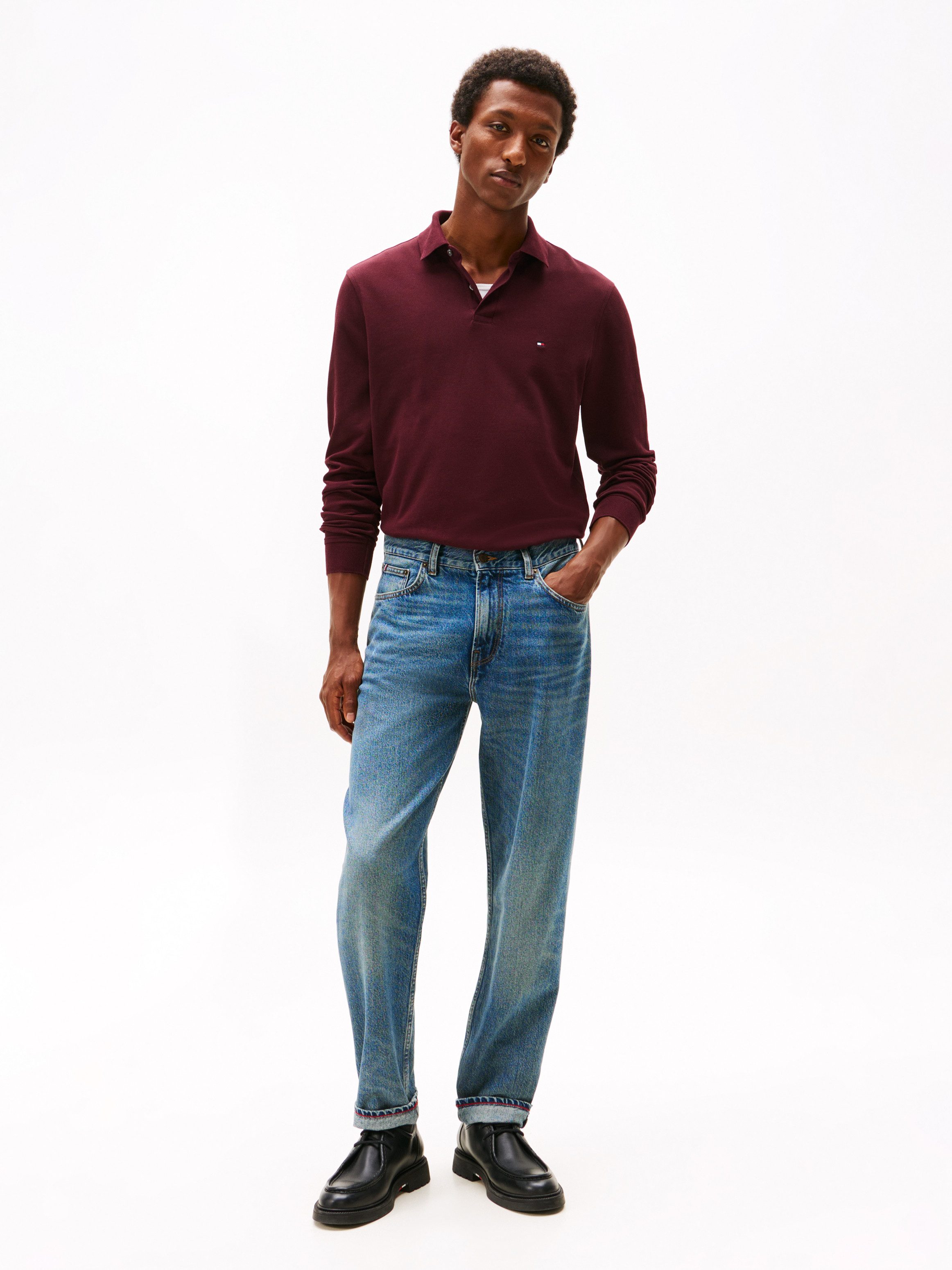 Tommy Hilfiger Poloshirt met lange mouwen 1985 REGULAR LS POLO