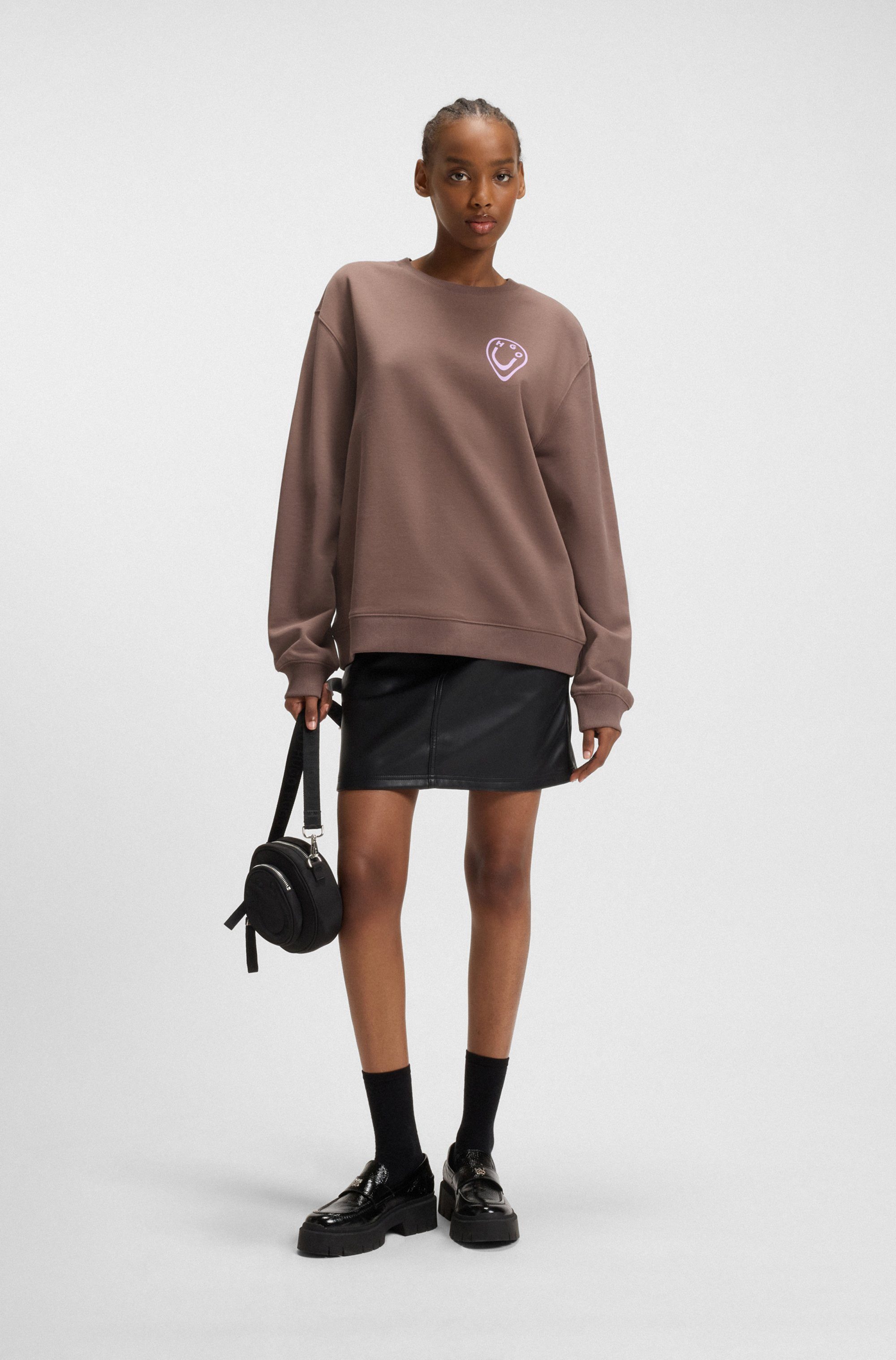 HUGO Blue Sweatshirt Oversized crew