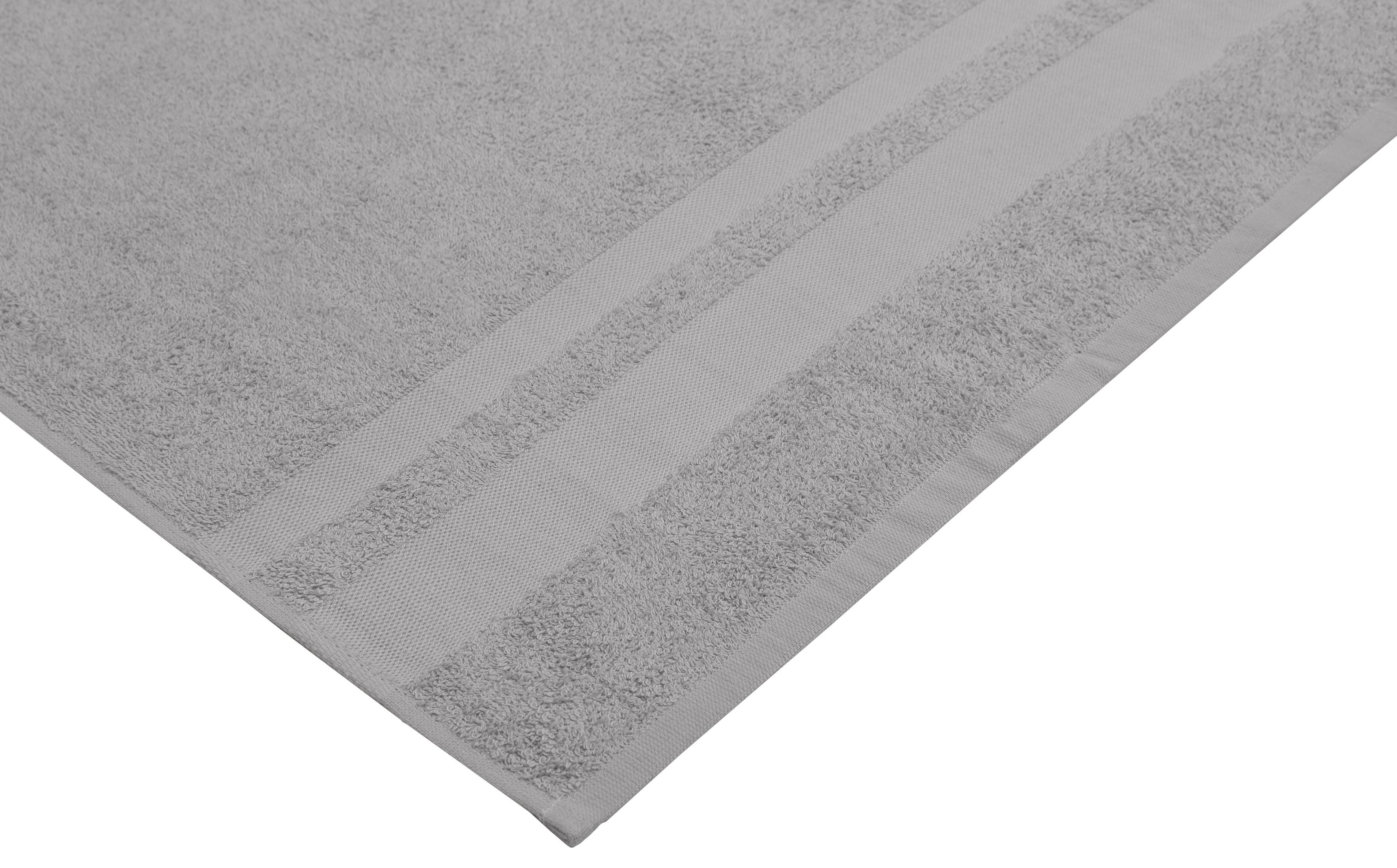 my home Handdoeken Vanessa Handdoeken met randdessin, 100% katoen, uni, zacht (set, 8 stuks)