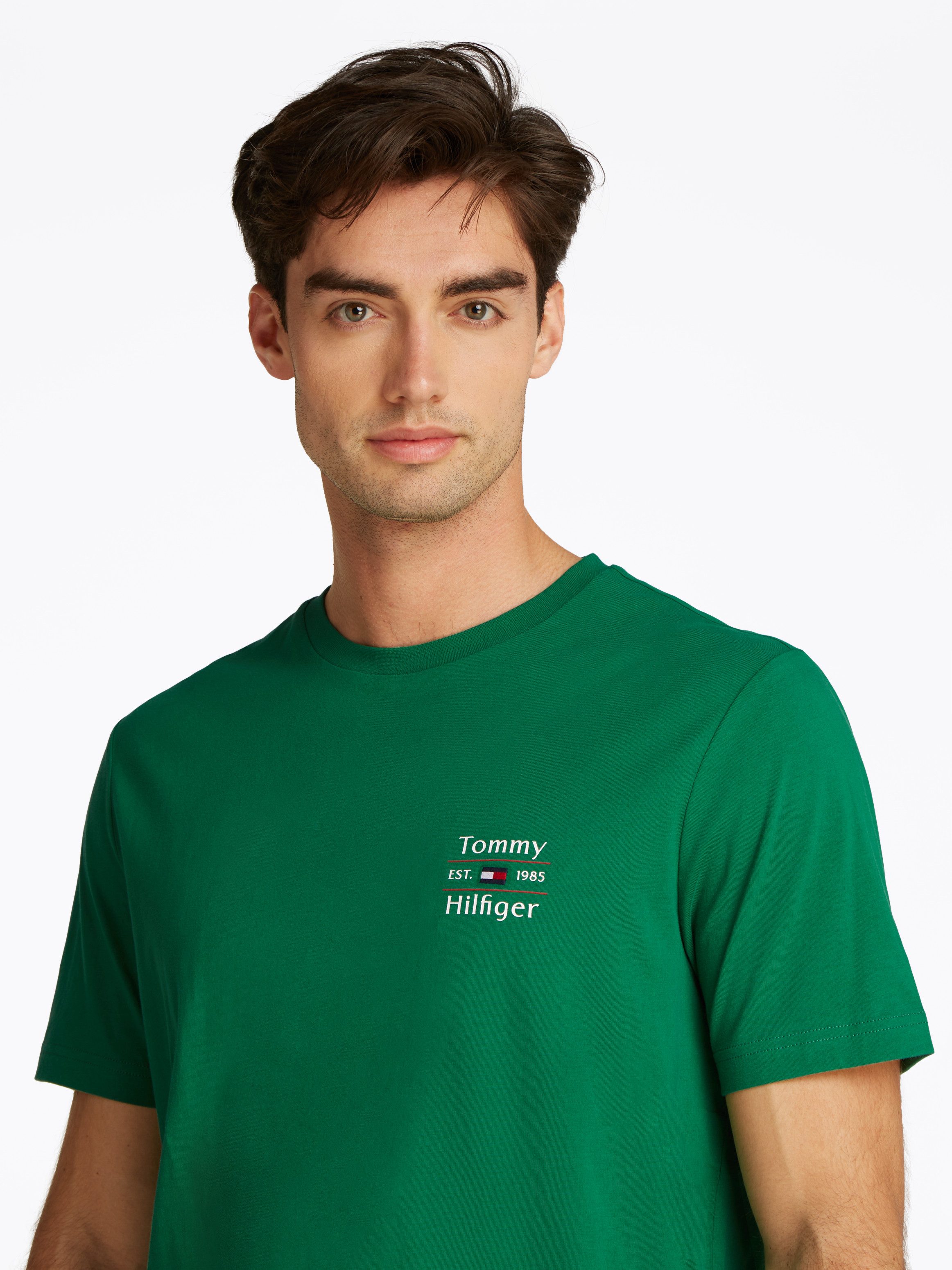 Tommy Hilfiger Shirt met ronde hals HILFIGER STACK TEE