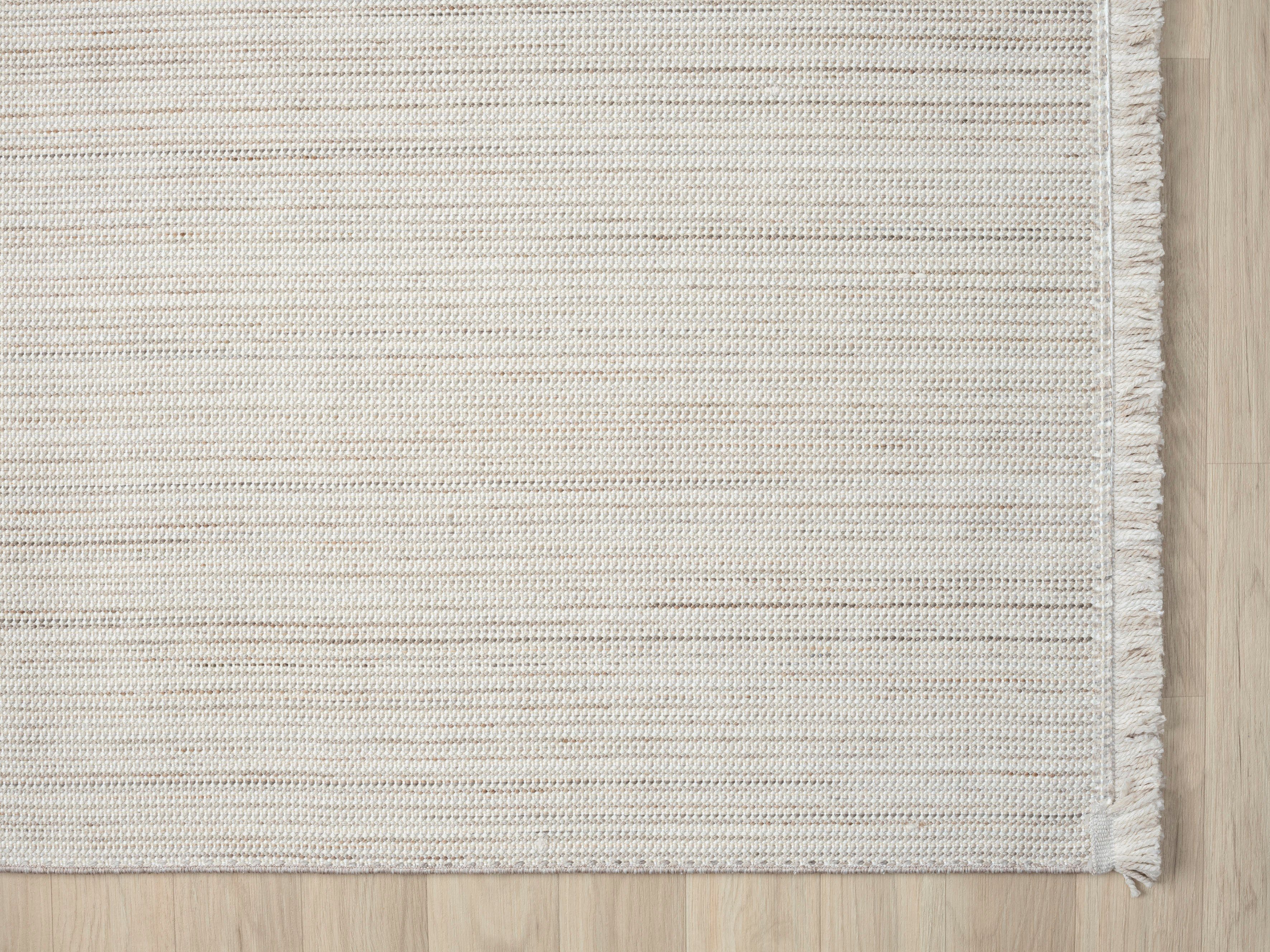 Myflair Möbel & Accessoires Vloerkleed AVA Uni-kleuren, gemêleerd, sisal-look, ook in rond verkrijgbaar, met franjes