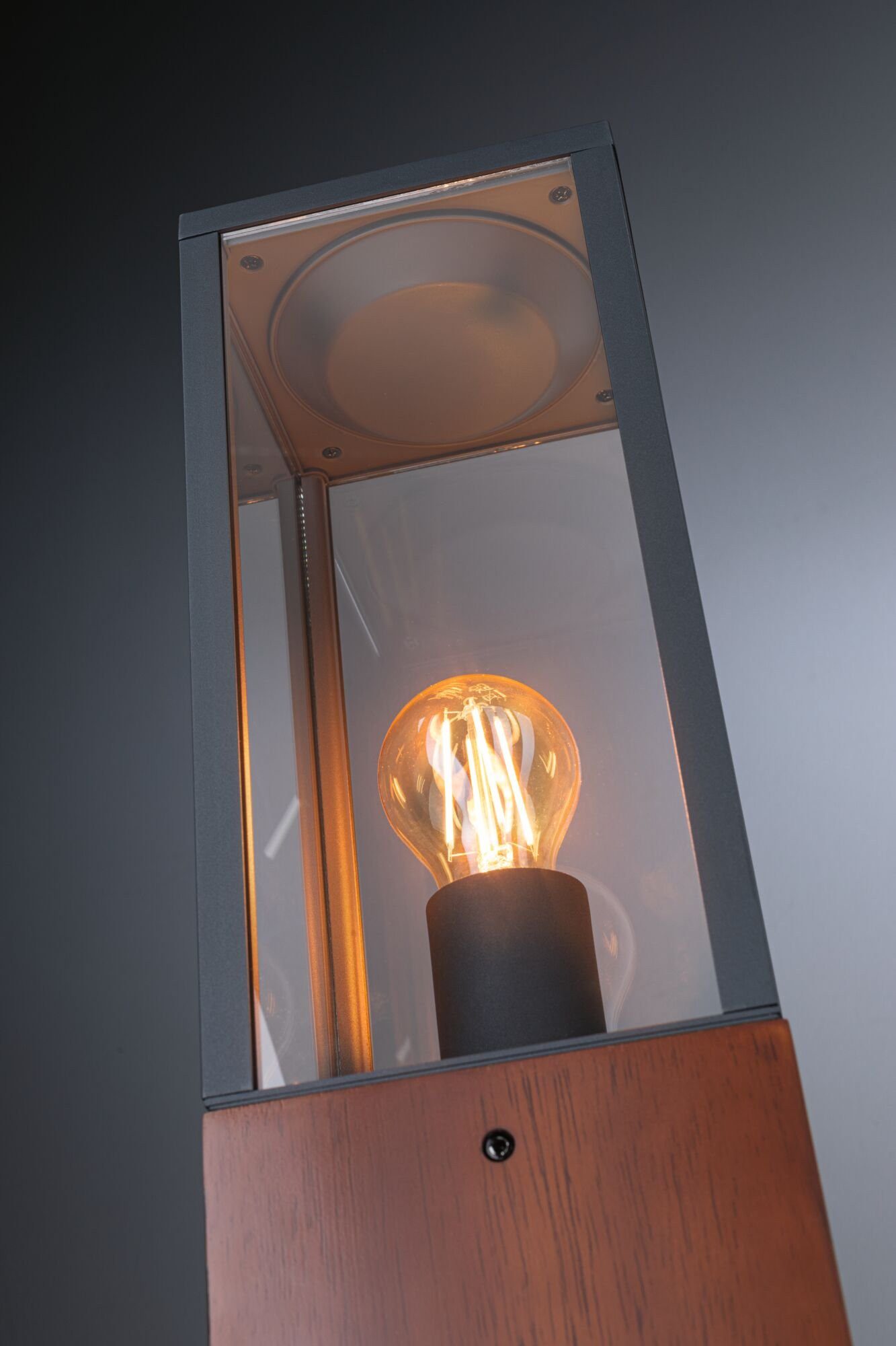 Paulmann Led-tuinlamp Lichtobject Timba IP44 vierkant 400mm max. 60W 230V E27 Hout (1 stuk)