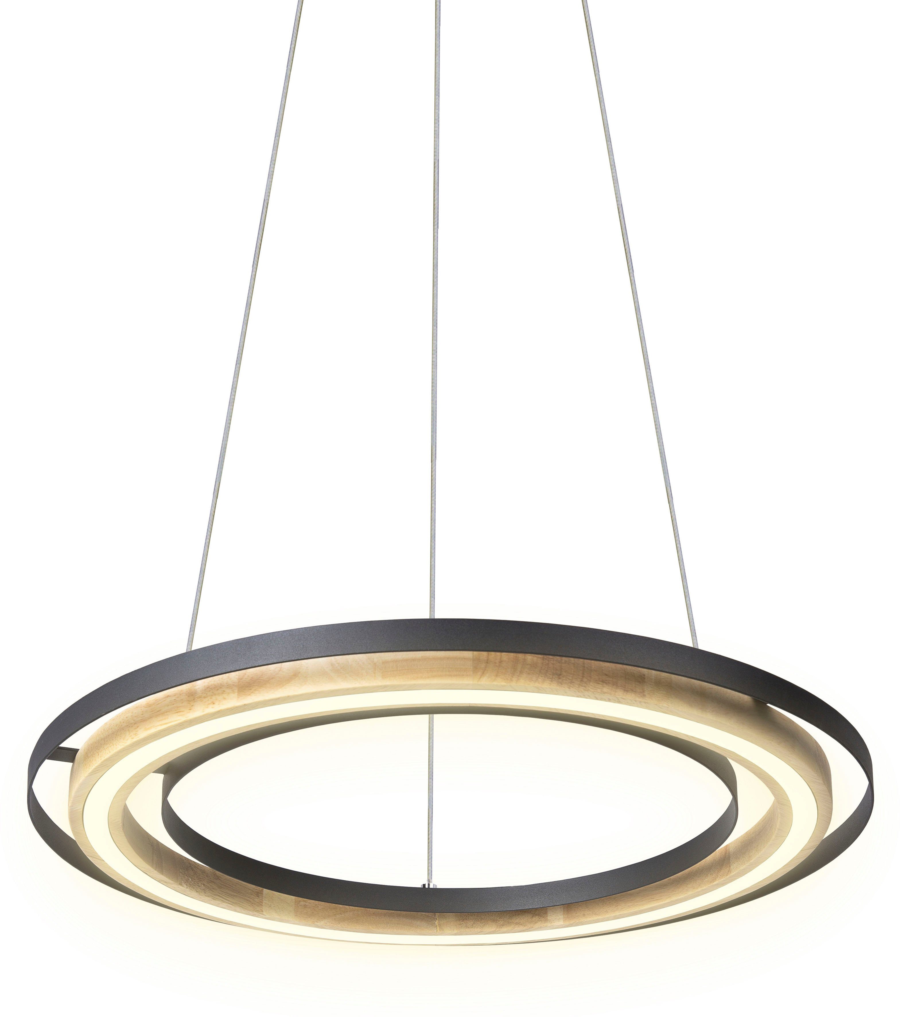 Home affaire Led-hanglamp Percht Dimbaar via wandschakelaar, in hoogte verstelbaar (1 stuk)