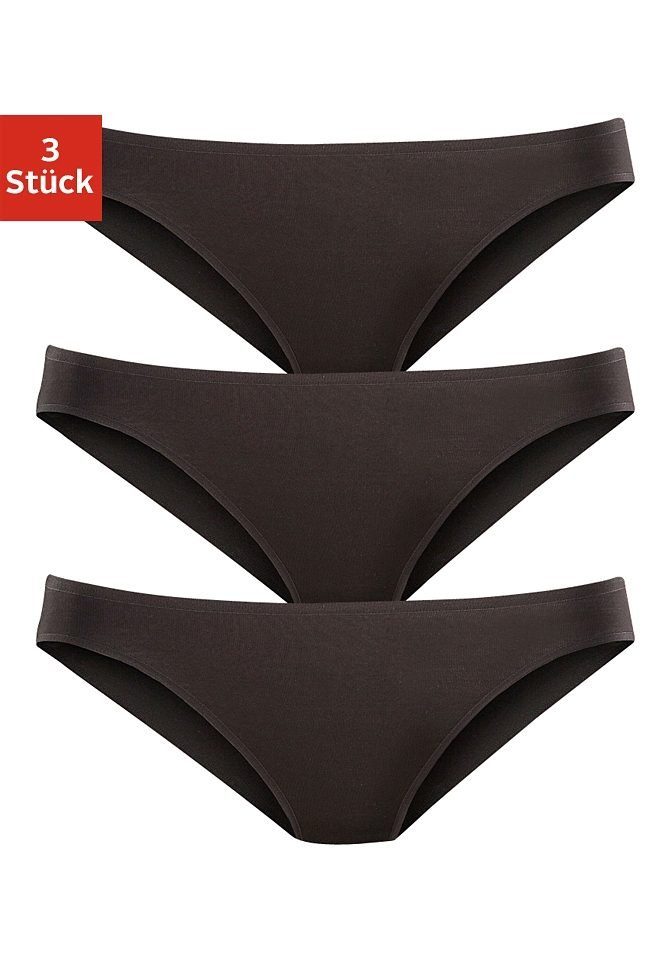 Lascana Bikinibroekje Hoogwaardige modalkwaliteit (3 stuks)