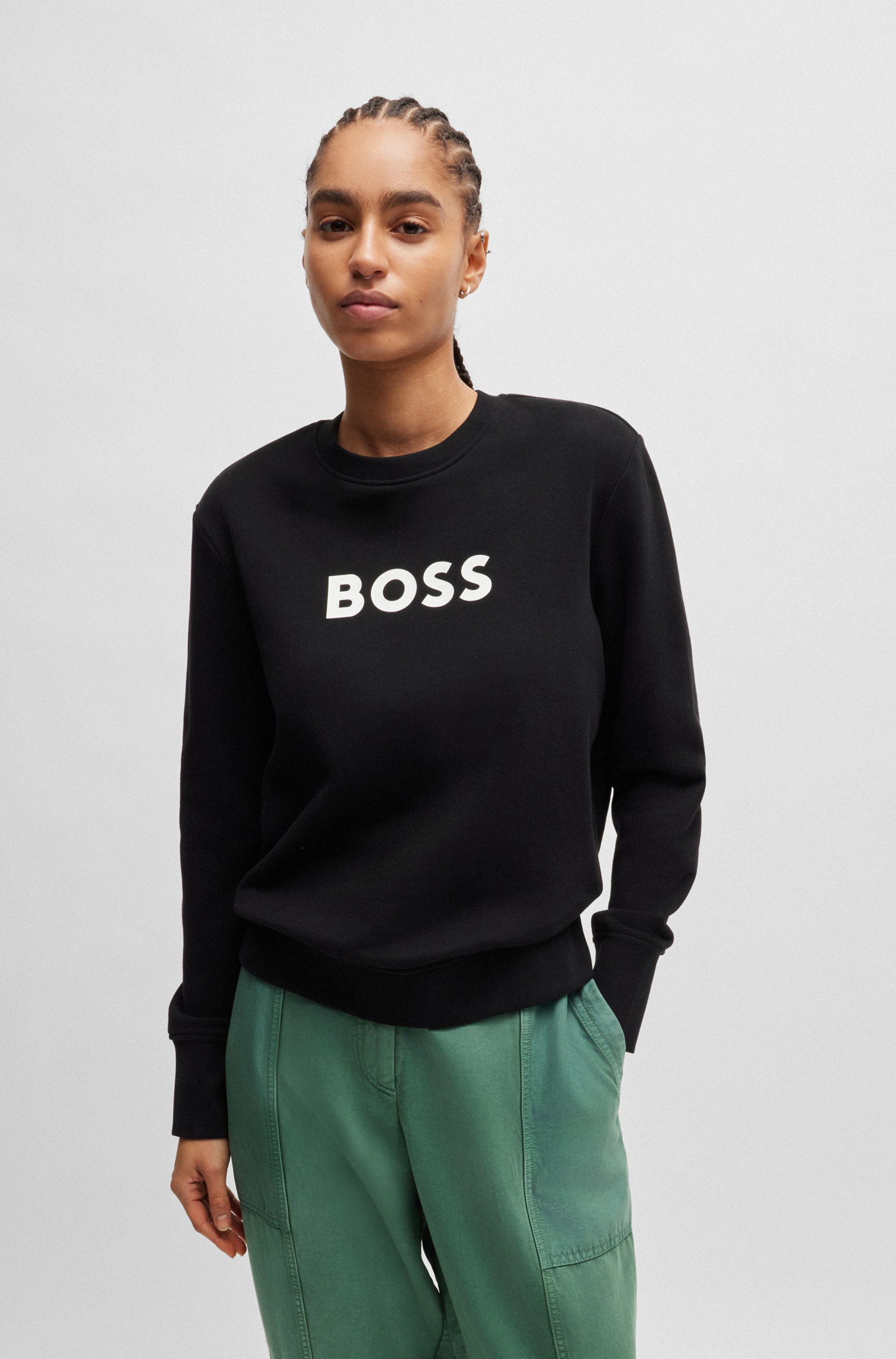 Boss Orange Sweatshirt met een ronde hals