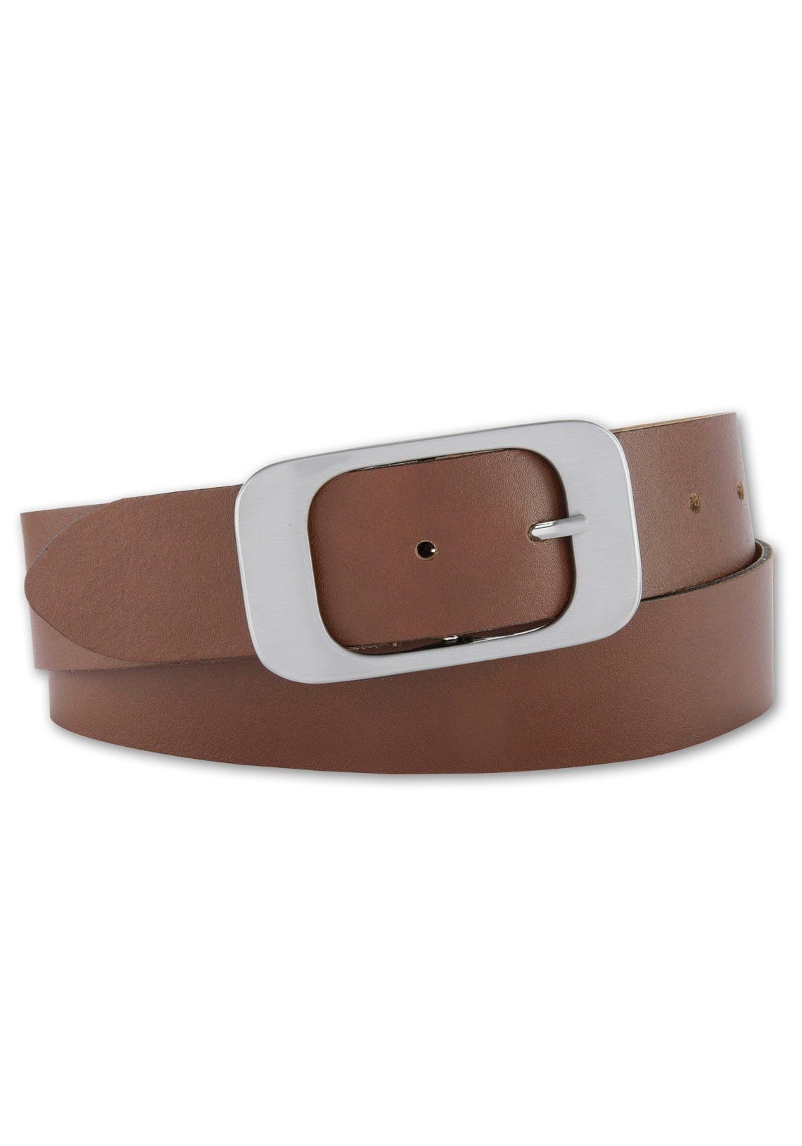 BERND GÖTZ Leren riem in trendy kleurnuances dames brede riemen maat 95 bruin