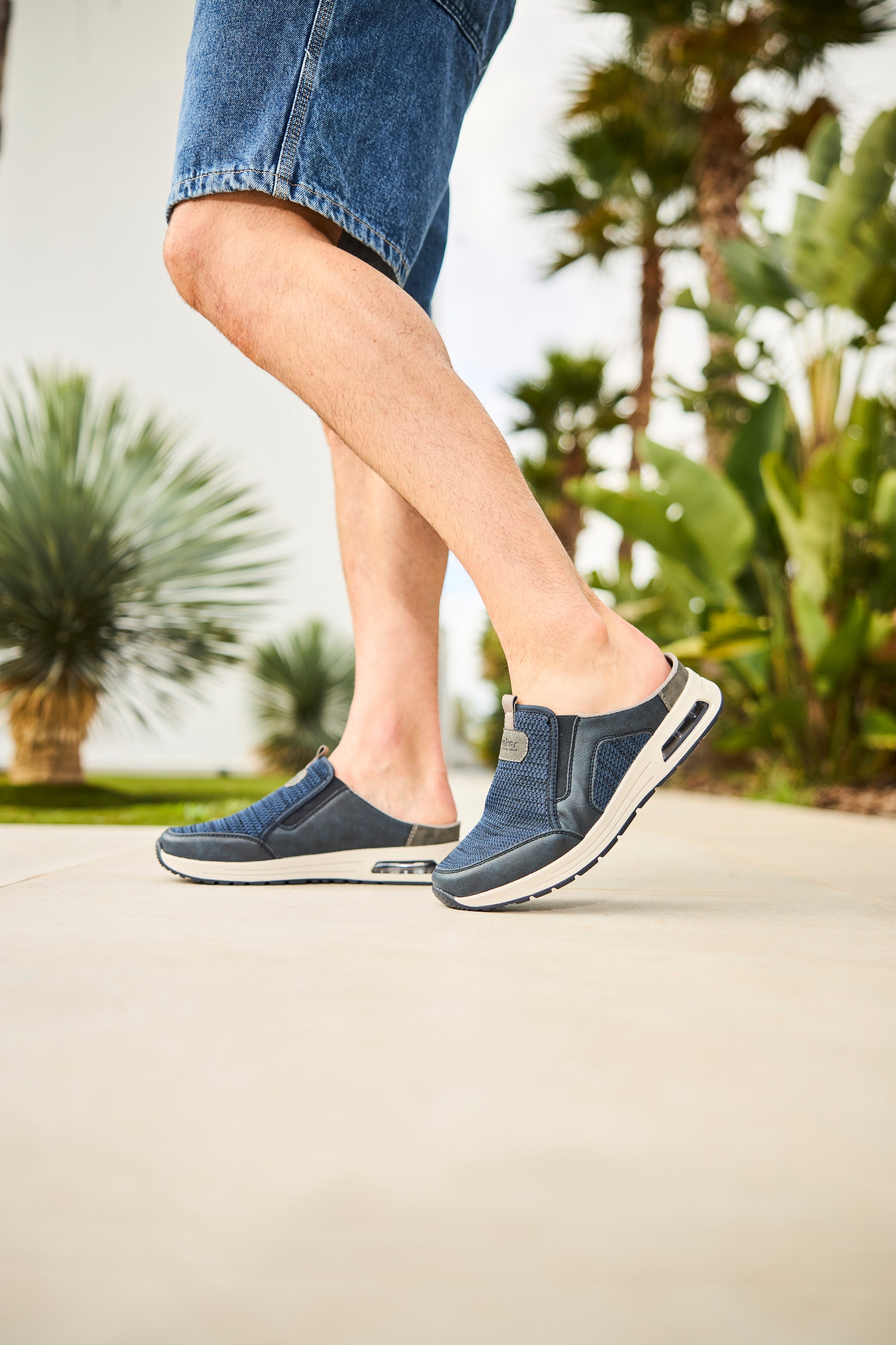 Rieker Clogs , zomer schoen, strand schoen, huisschoen met zij-elastische inzetten