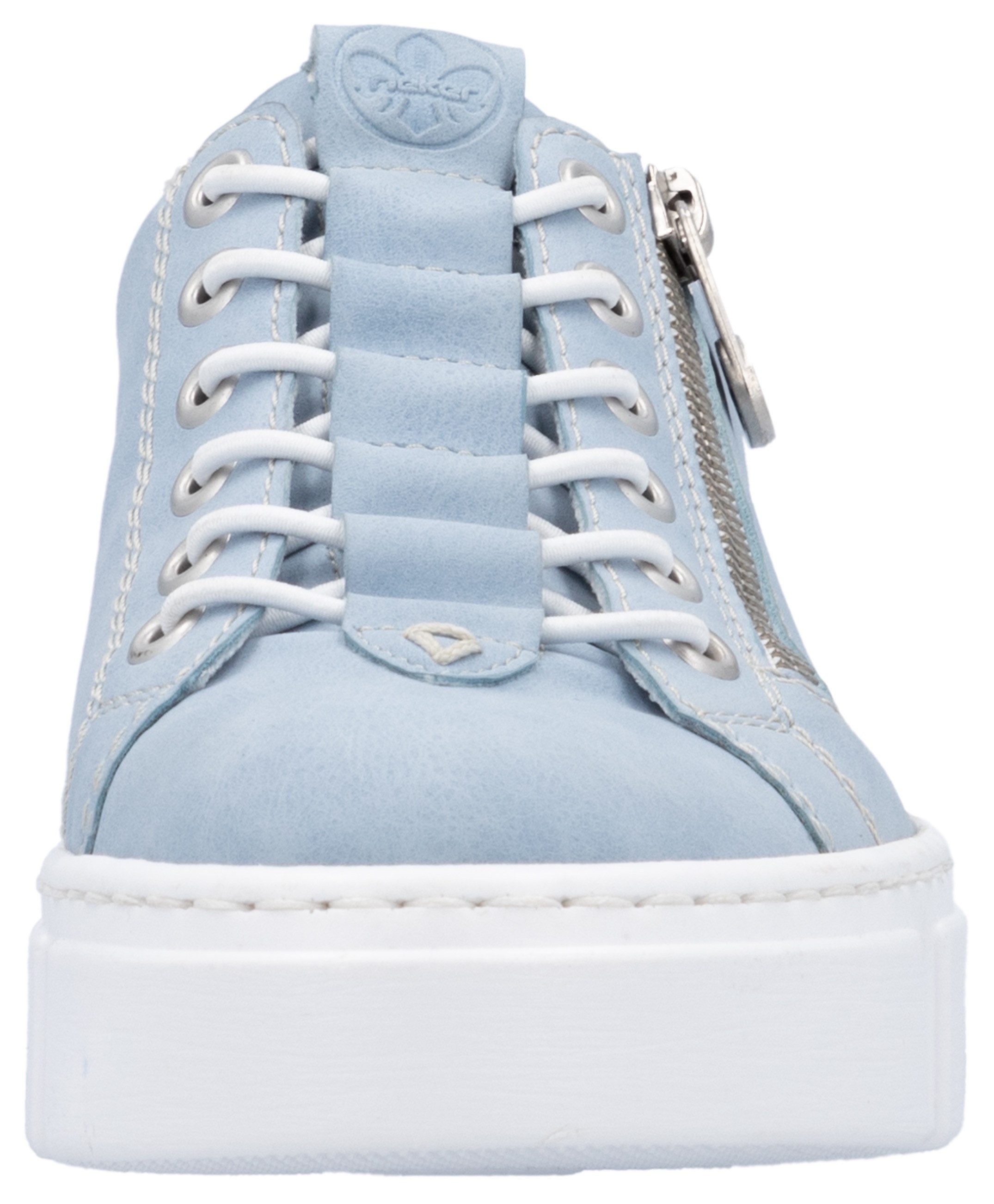 Rieker Slip-on sneakers met buitenrits, vrijetijdsschoen, lage schoen, instapschoen