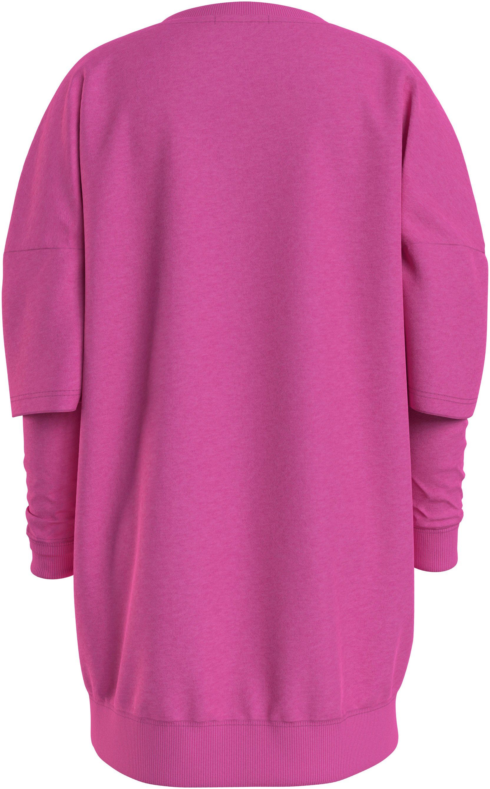 Calvin Klein Sweatjurk PUFF HERO LOGO LS HOODIE DRESS