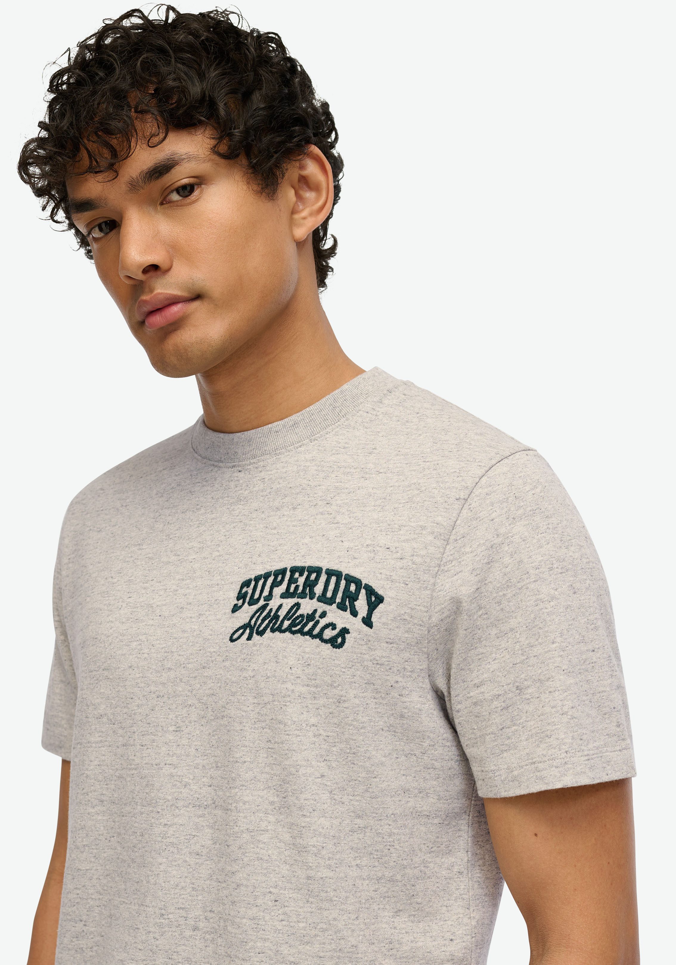 Superdry Shirt met korte mouwen EMBROIDER SUPERSTATE LOGO TEE