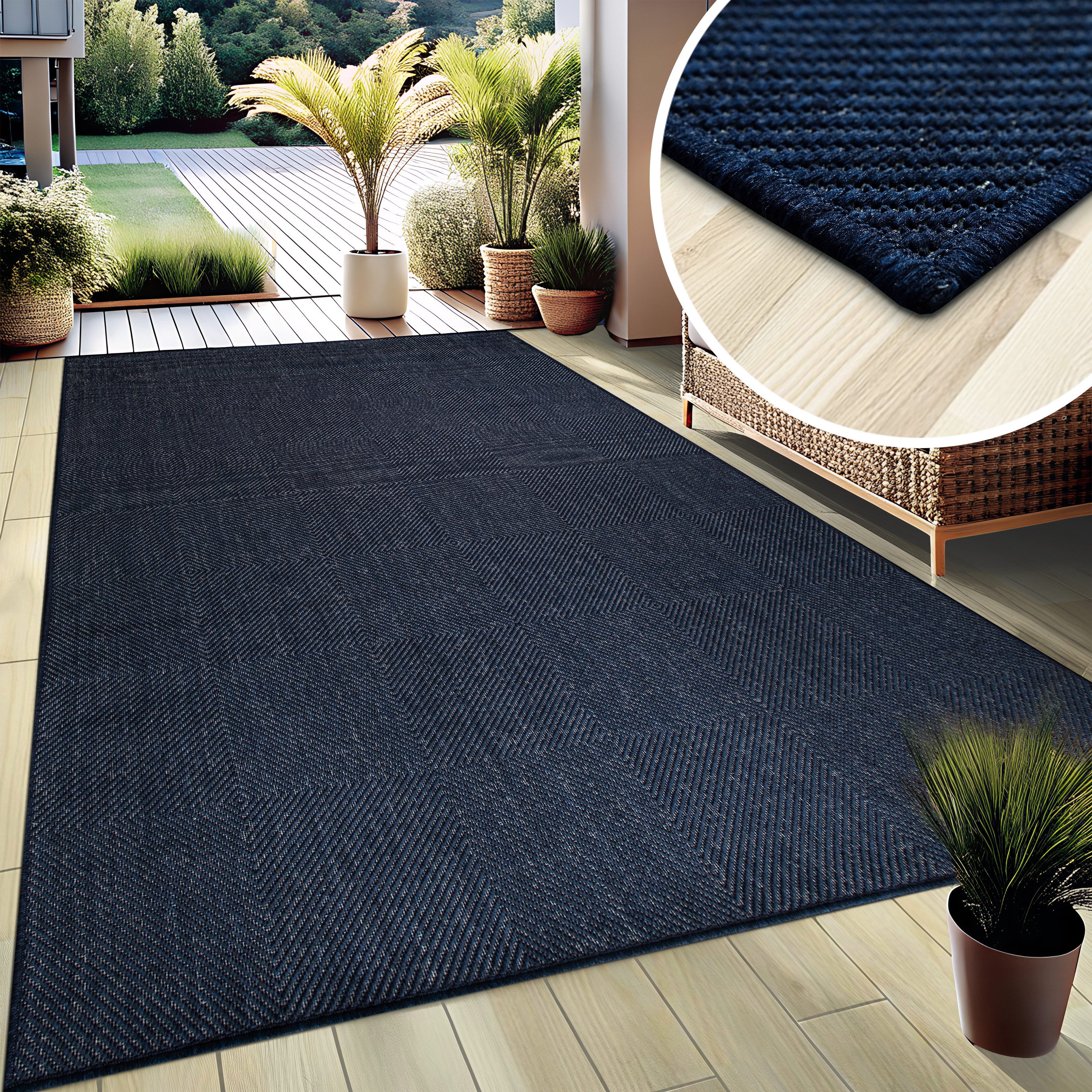 my home Vloerkleed Anna, auch als Läufer erhältlich Geschikt voor binnen en buiten, sisal-look, weerbestendig & uv-bestendig