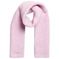 superdry sjaal ribbed scarf roze