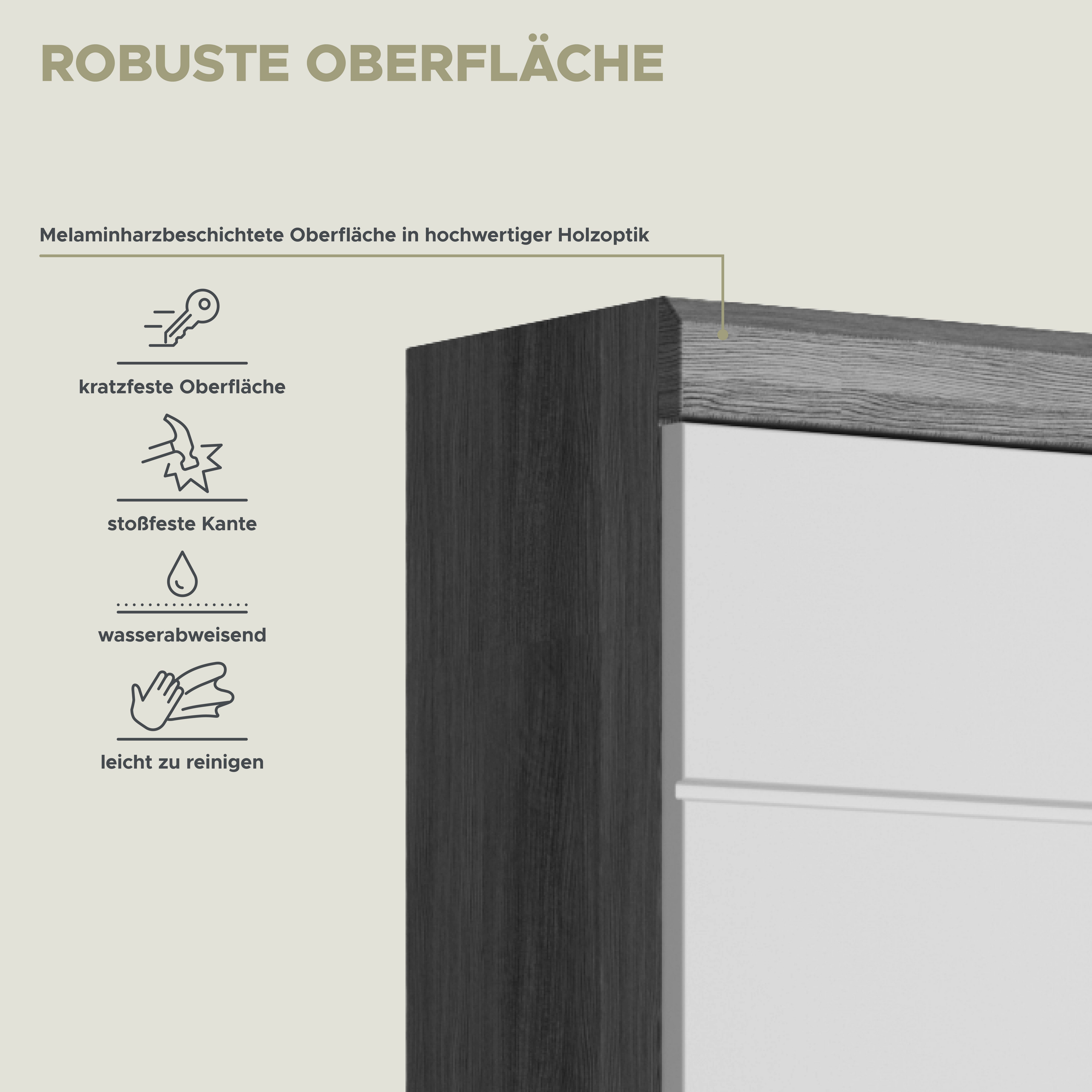 INOSIGN Hangkast Siena, breedte 37 cm, 1 deur, 1 open vak, 1 legplank, MDF-front in verschillende kleuren verkrijgbaar, badkamermeubels, badkamerkast, kast, badkamer (1 stuk)