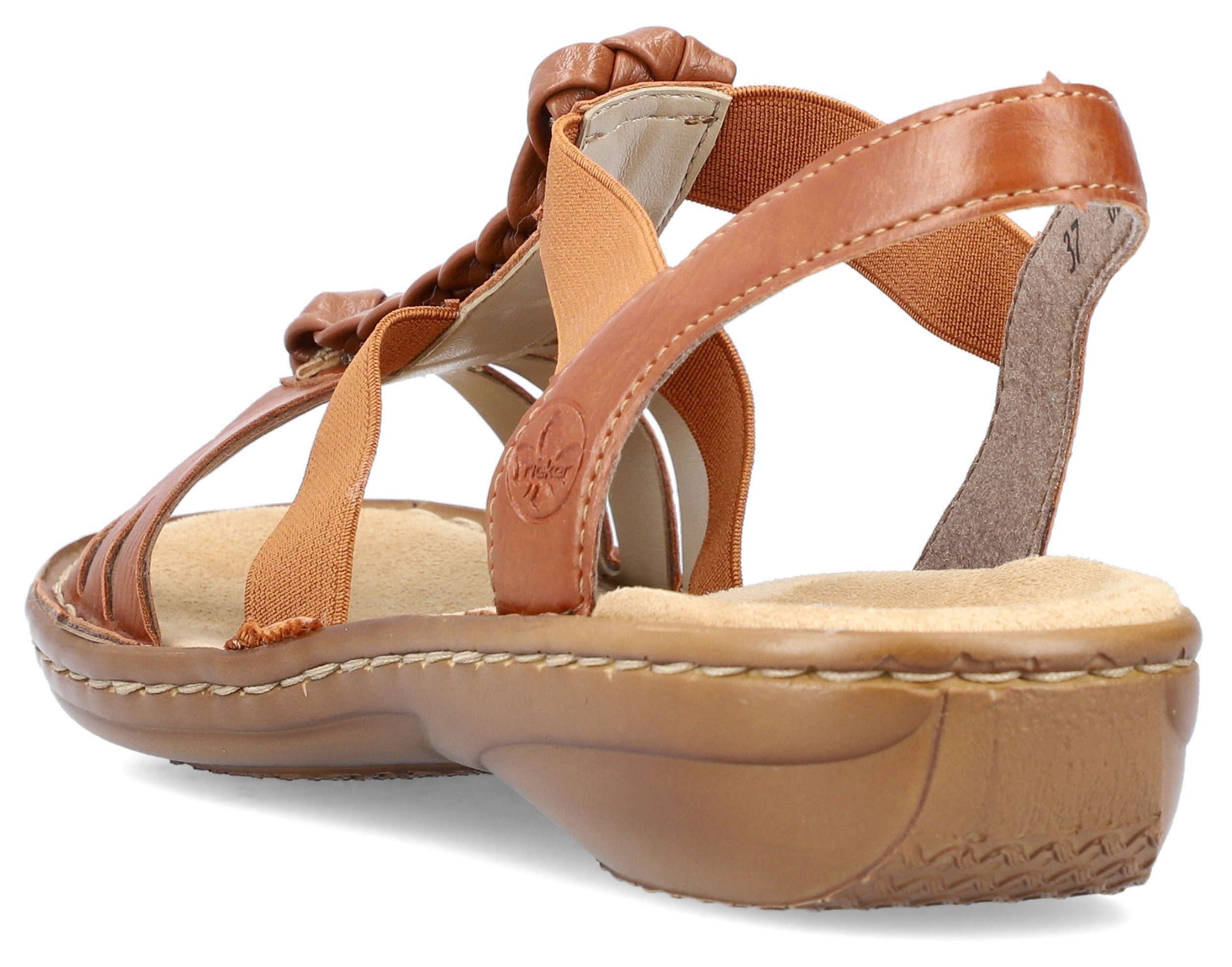 Rieker Sandalen zomerschoen, sandaal, sleehak, met stretchbanden