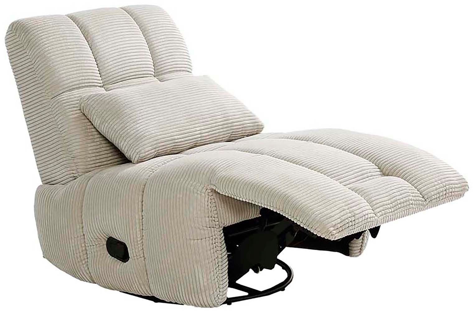 Jockenhöfer Gruppe Relaxfauteuil Doncaster met draai-, schommel-, relax- en kantelfunctie, aangenaam zachte corduroystof