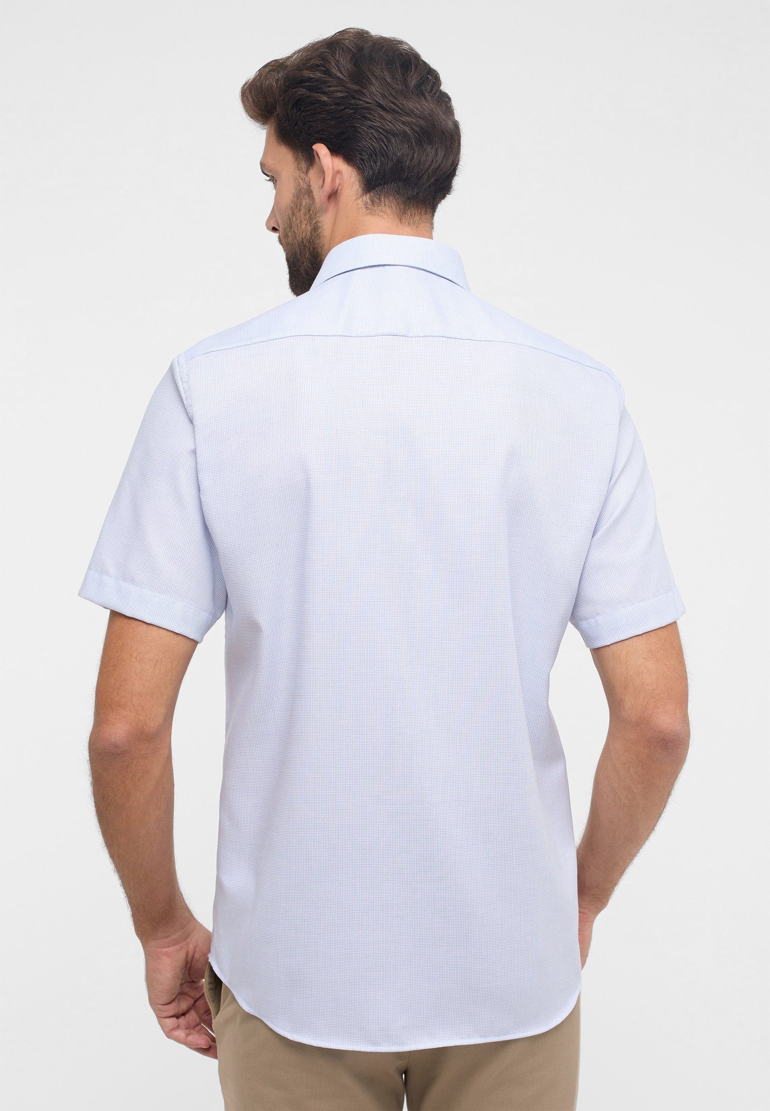 Eterna Overhemd met korte mouwen MODERN FIT NON IRON (strijkvrij)