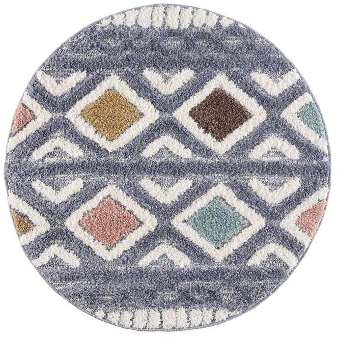 Carpet City Hoogpolig vloerkleed Focus 3382 Boho-tapijt, hoog-laag patroon / 3D-effect, voor woonkamer, slaapkamer