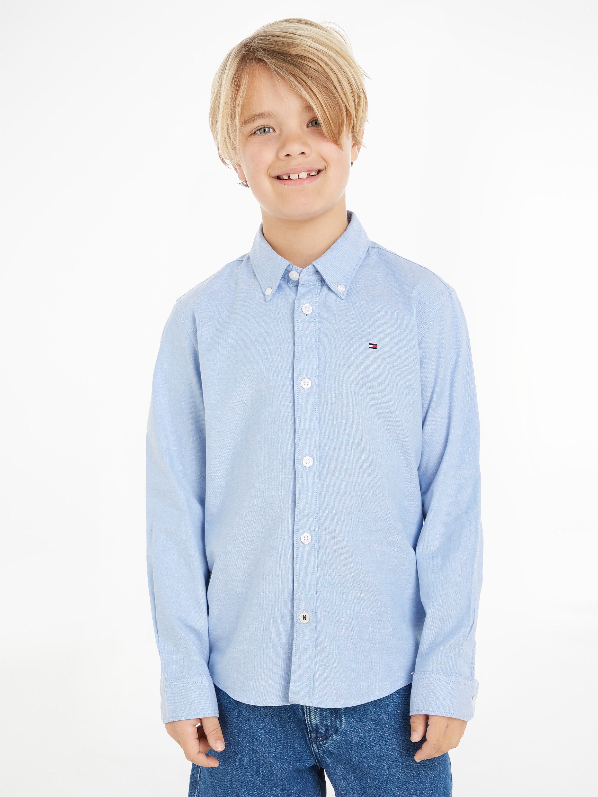 Tommy Hilfiger Overhemd met lange mouwen BOYS STRETCH OXFORD SHIRT L/S Kinderen tot 16 jaar,...