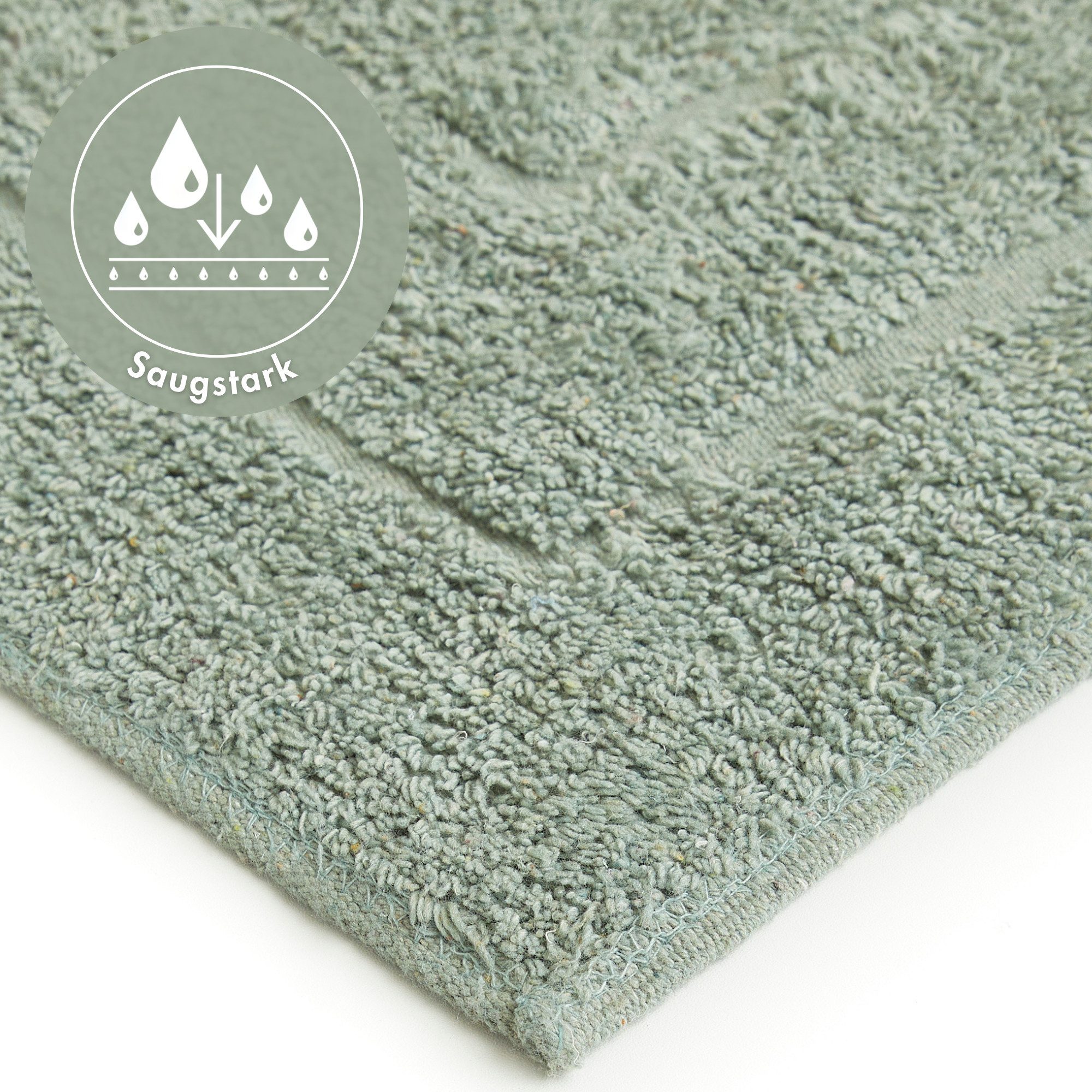 Andiamo Badmat Havanna, 50x80 cm Badmat, effen kleuren, hoog-laag effect, verschillende designs (1 stuk)