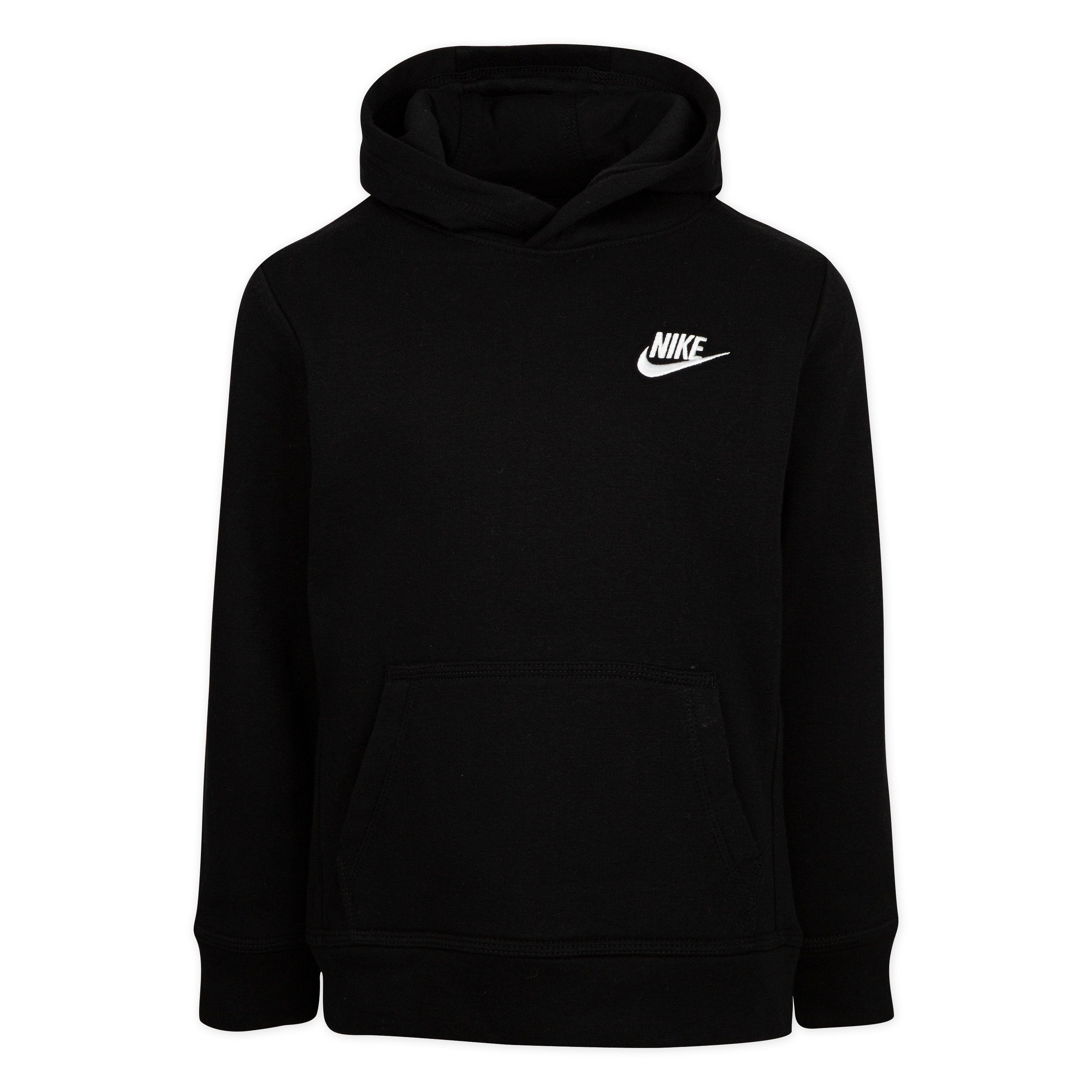 nike sportswear hoodie nkb club fleece po hoodie - voor kinderen zwart