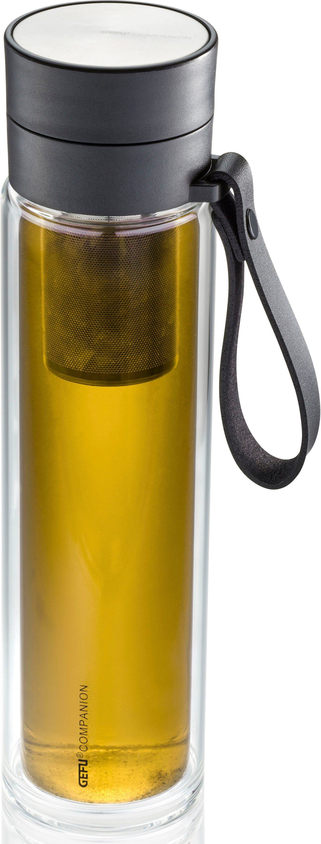 GEFU Drinkfles COMPANION Veiligheidsluiting voor 100%-uitloopbescherming en eenhands bediening