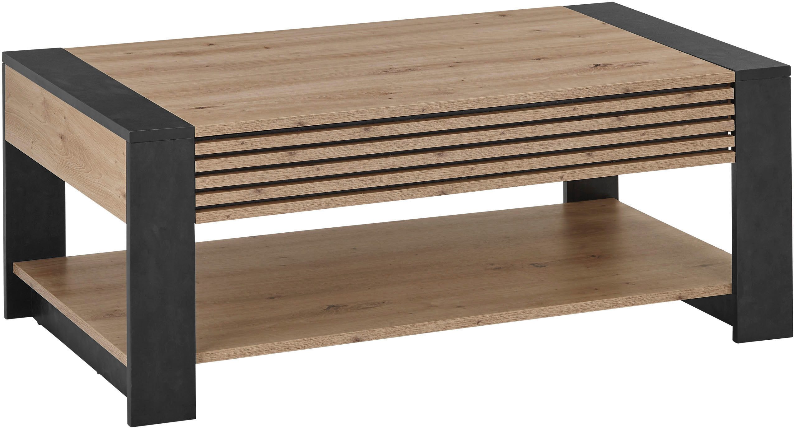 OTTO Stolkom Salontafel Felipe, TOPSELLER! met lade, woonkamer tafel in eik artisan decor salontafels bruin