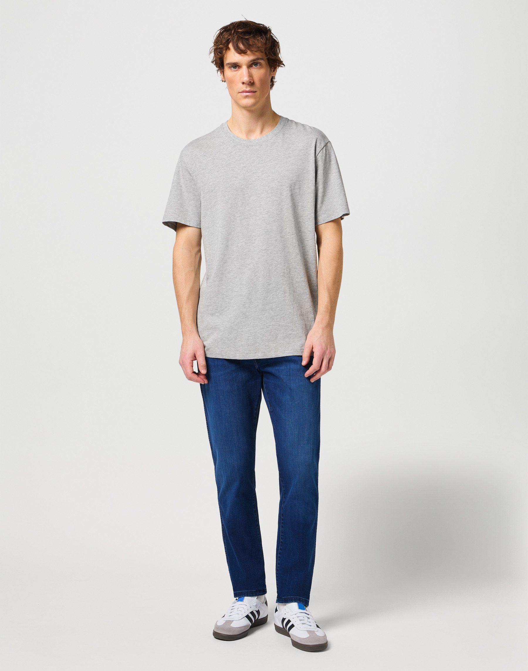 Wrangler Shirt met ronde hals (set, 2-delig)
