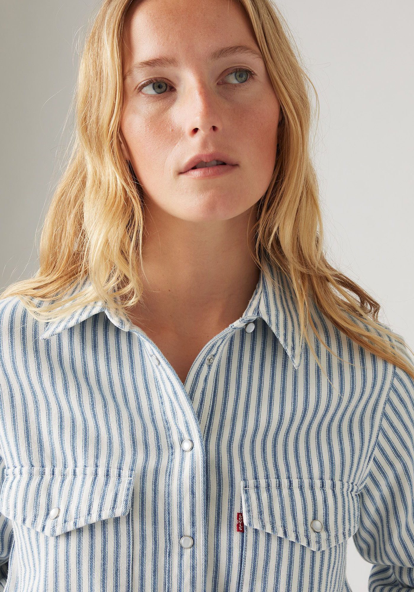 Levi's® Jeans blouse ICONIC WESTERN met gestreept patroon