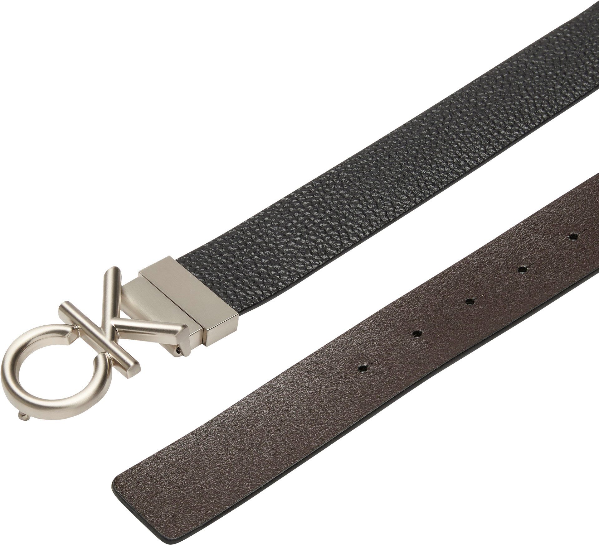Calvin Klein Leren riem CK HALLMARK LOGO 35MM ADJ/REV