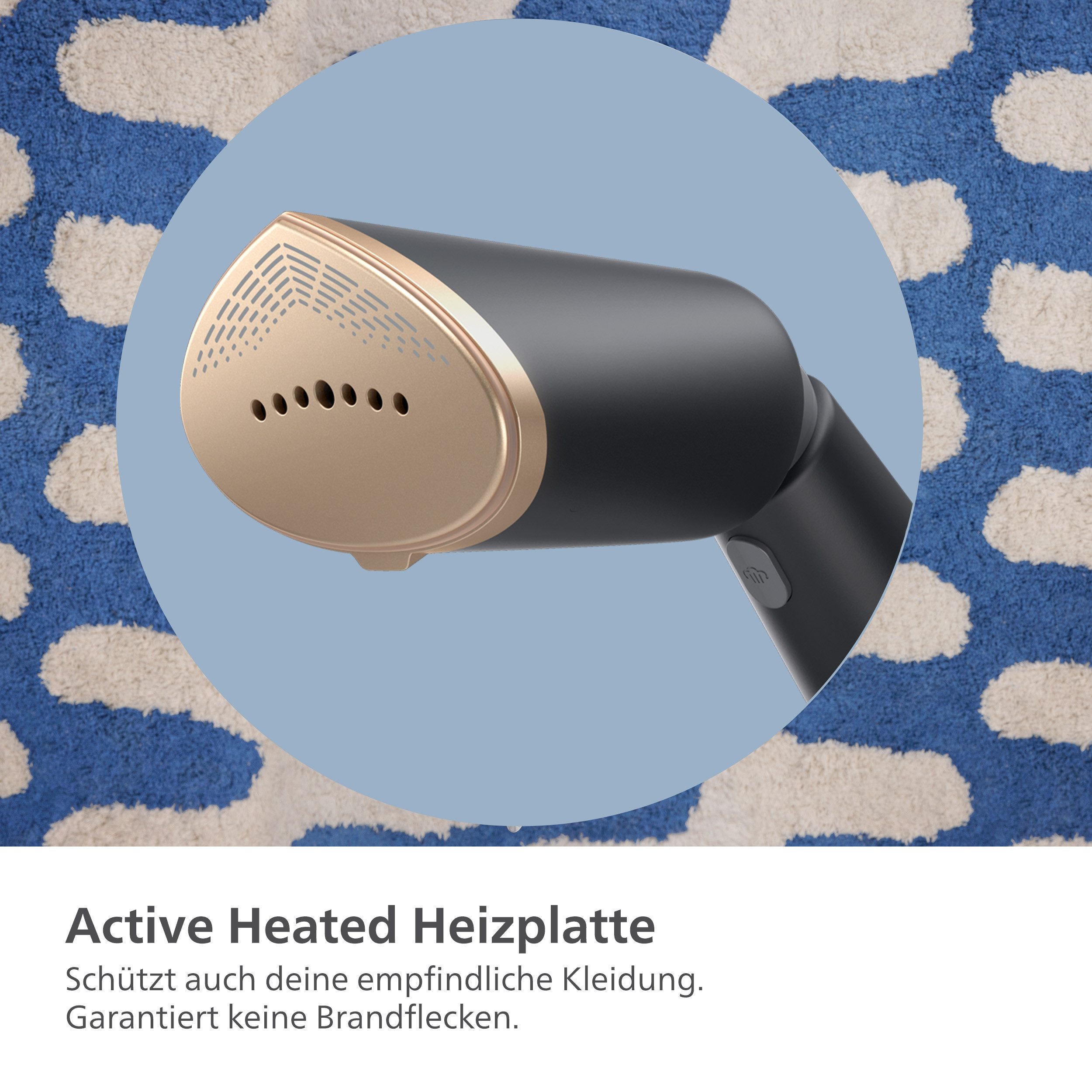 Philips Stoomborstel STH5030 "Styler", 120 ml en 200 ml Waterreservoir, Metalen Plaat