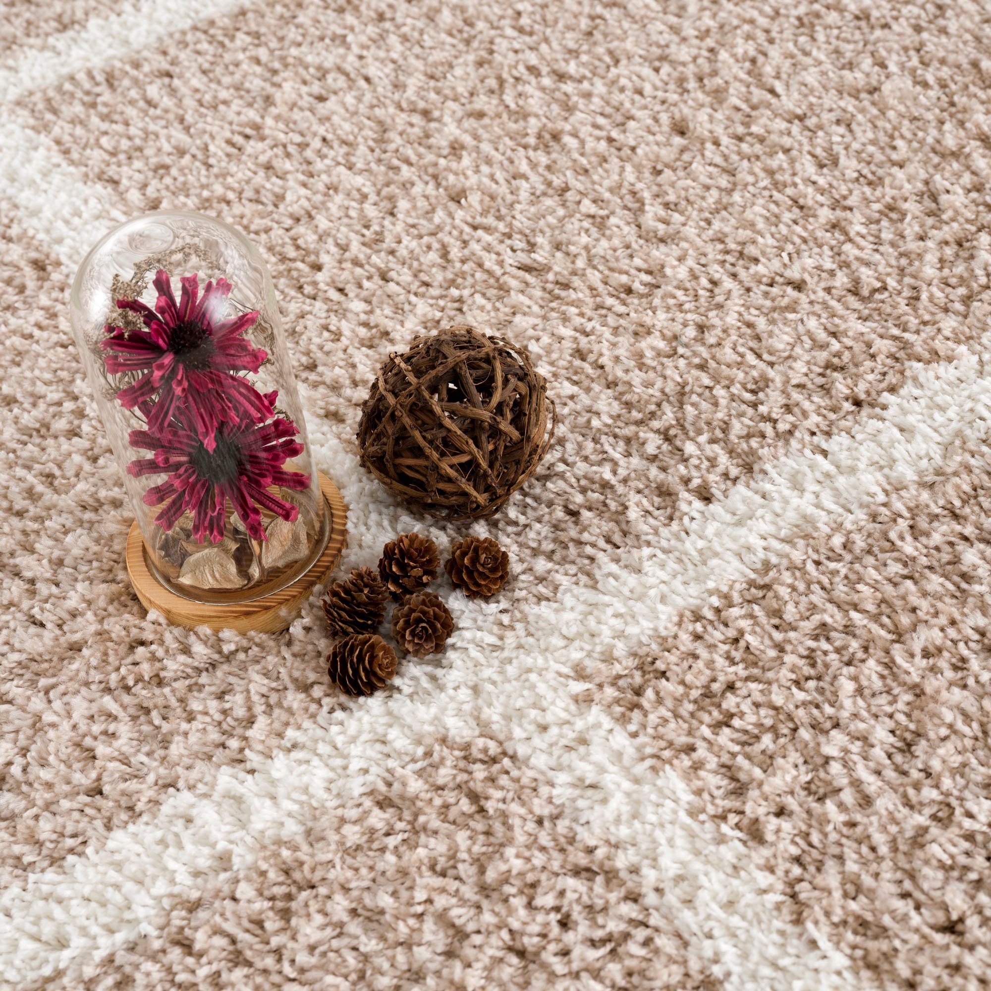 SANAT HALI Hoogpolig vloerkleed Madrid Woonkamer, lange pool, shaggy-vloerkleed