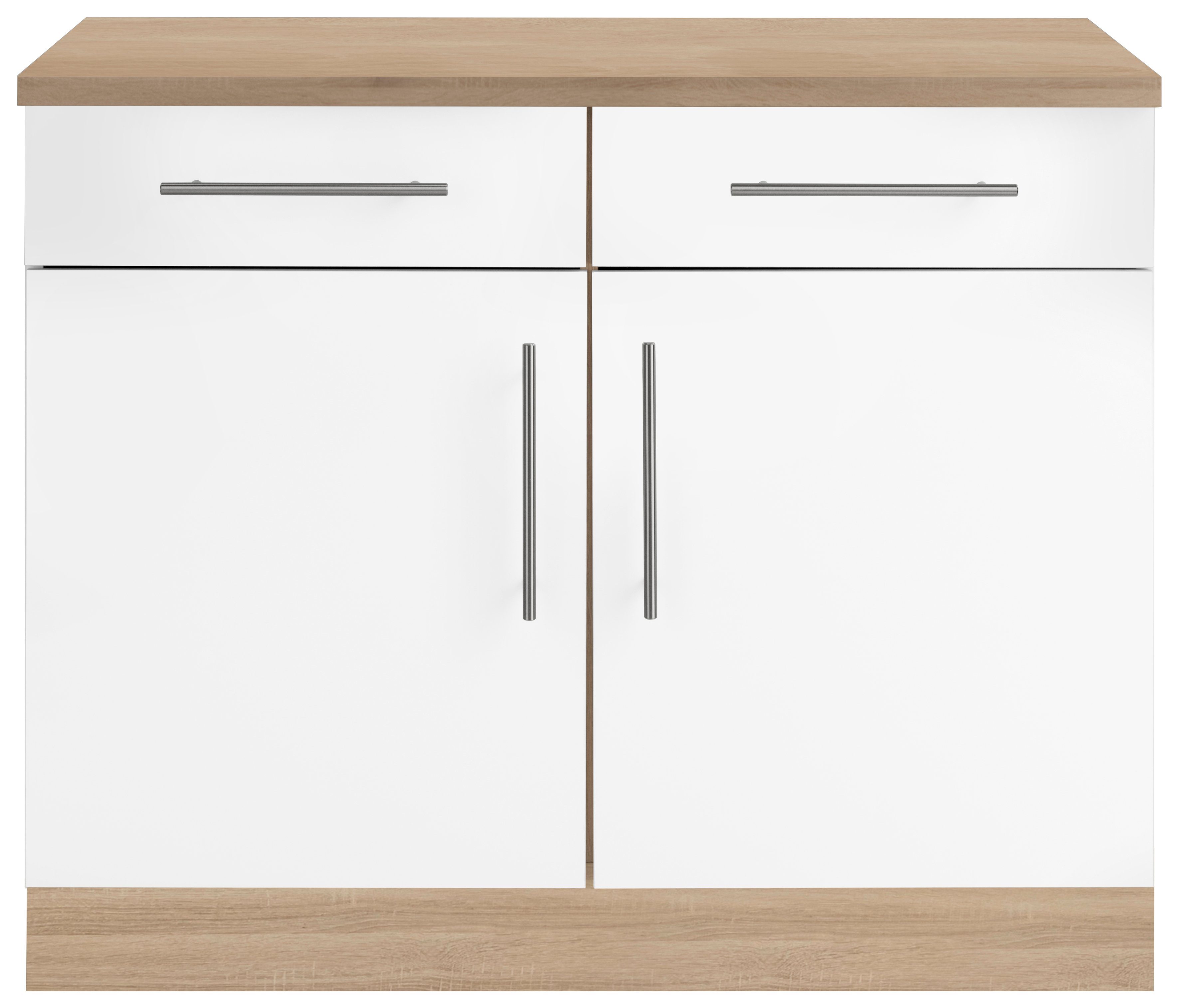 wiho Küchen Onderkast Cali 100 cm breed onderkasten beige