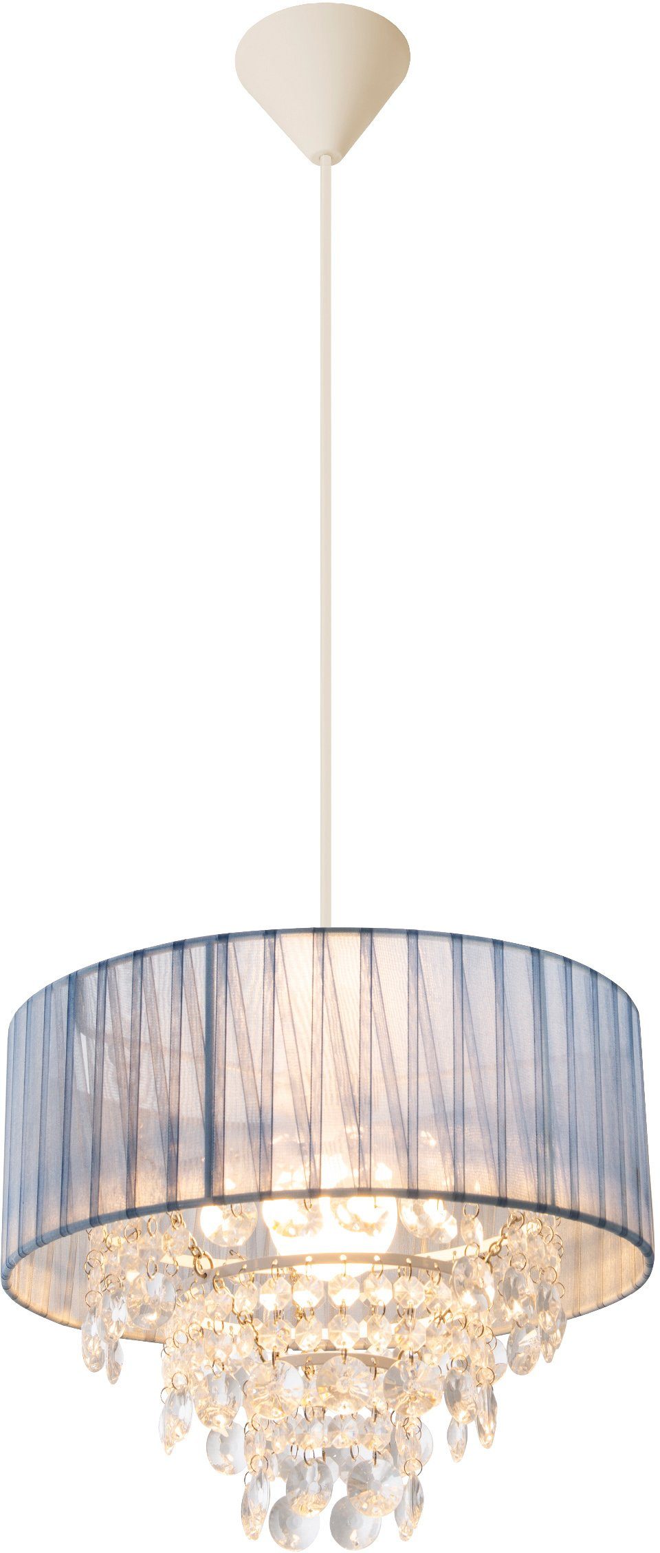 näve Hanglamp Kristallo Hanglamp >>Kristallo<< 1x E27 max.40 W,grijs/transparant (1 stuk)