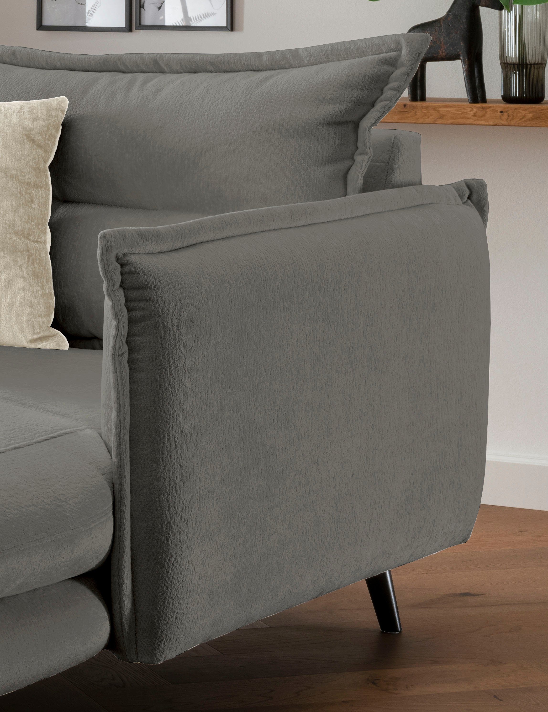 INOSIGN Loveseat LAZIO moderne fauteuil met een comfortabele bekleding, 2 stuks decoratieve sierkussens