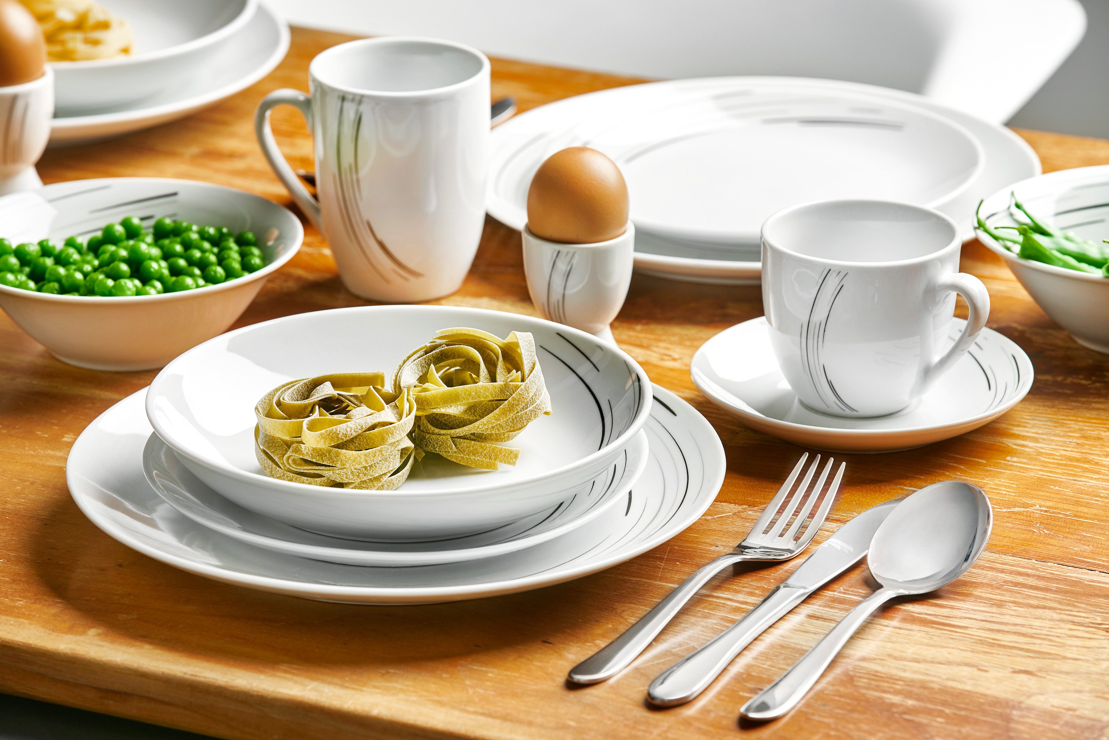 van Well Combi-servies Servies-set Montreal, 32-delig, rond (set, 32-delig)