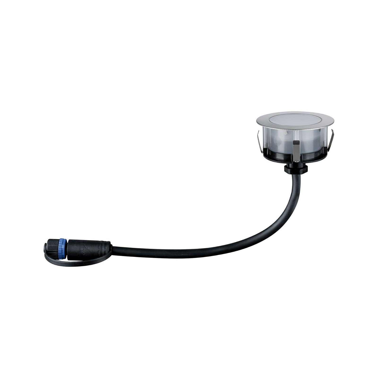 Paulmann Ledinbouwlamp Plug & Shine Vloer Enkel lamp IP67 2200K 2W zilverkleur (1 stuk)