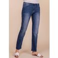 blue fire slim fit jeans nancy slim cropped perfecte pasvorm door stretch-denim blauw