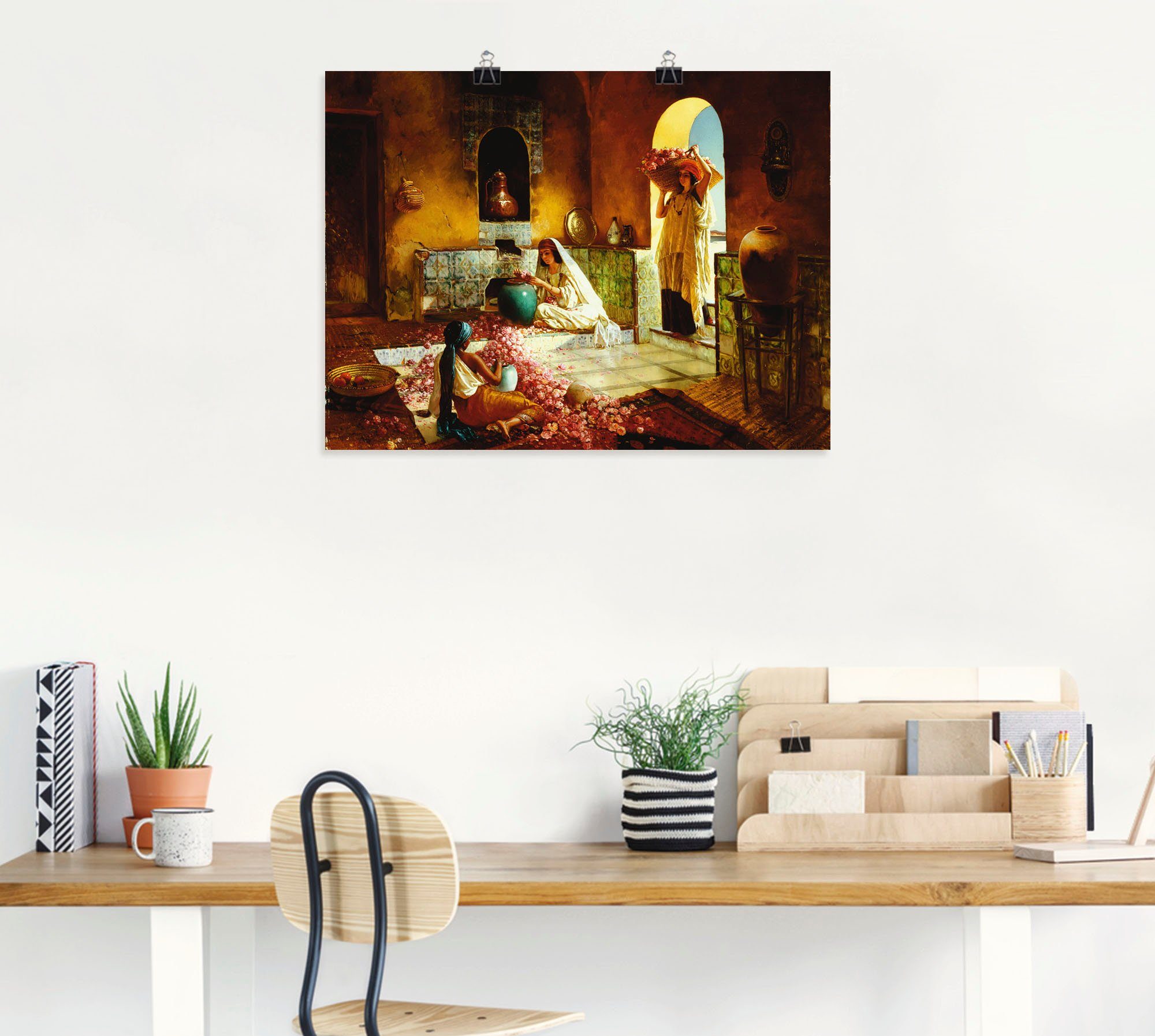 Artland Artprint De rozenoogst als artprint op linnen, poster in verschillende formaten maten