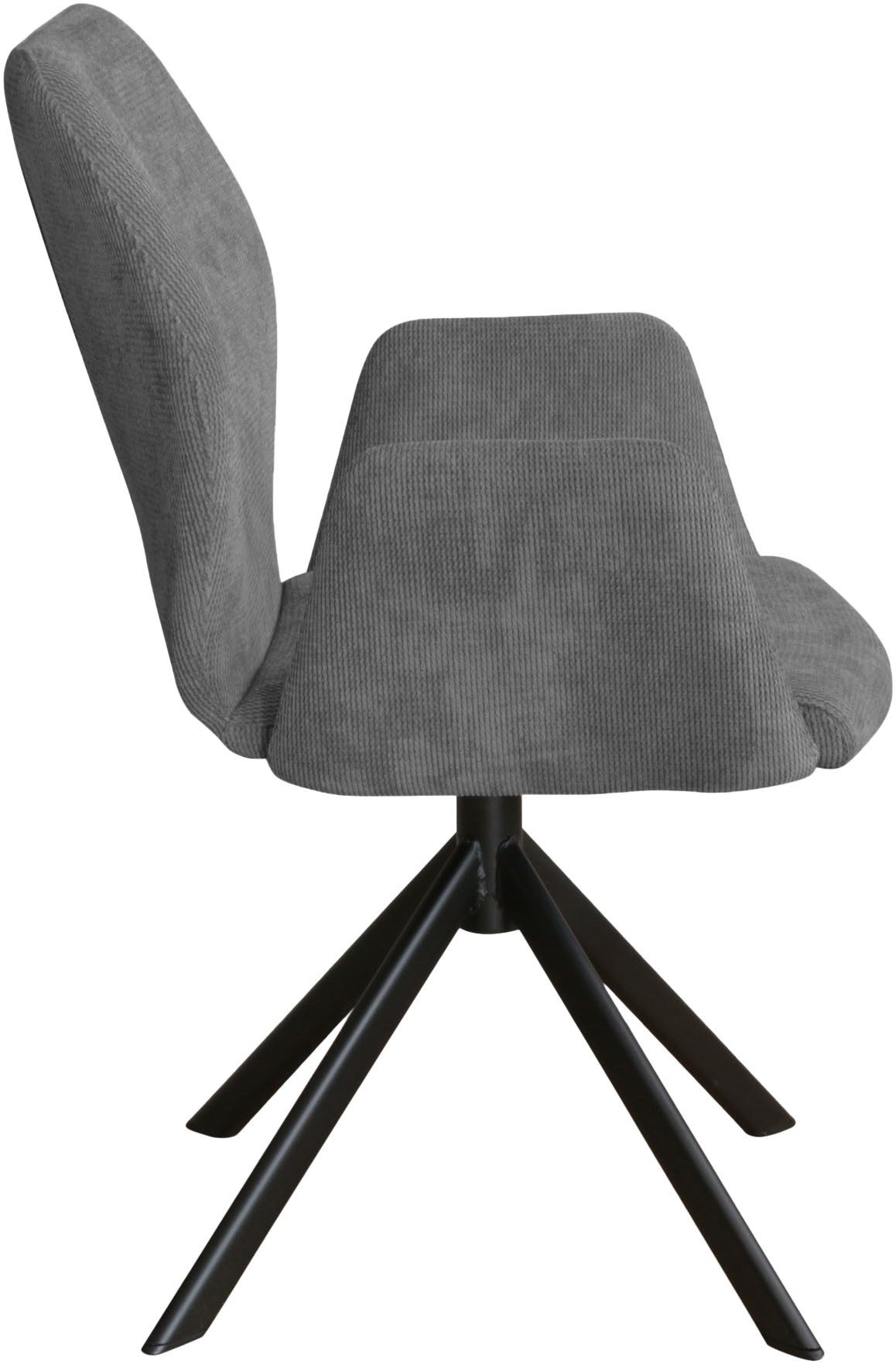 Home affaire Stoel met armleuningen Hacienda moderne cordbekleding (set)
